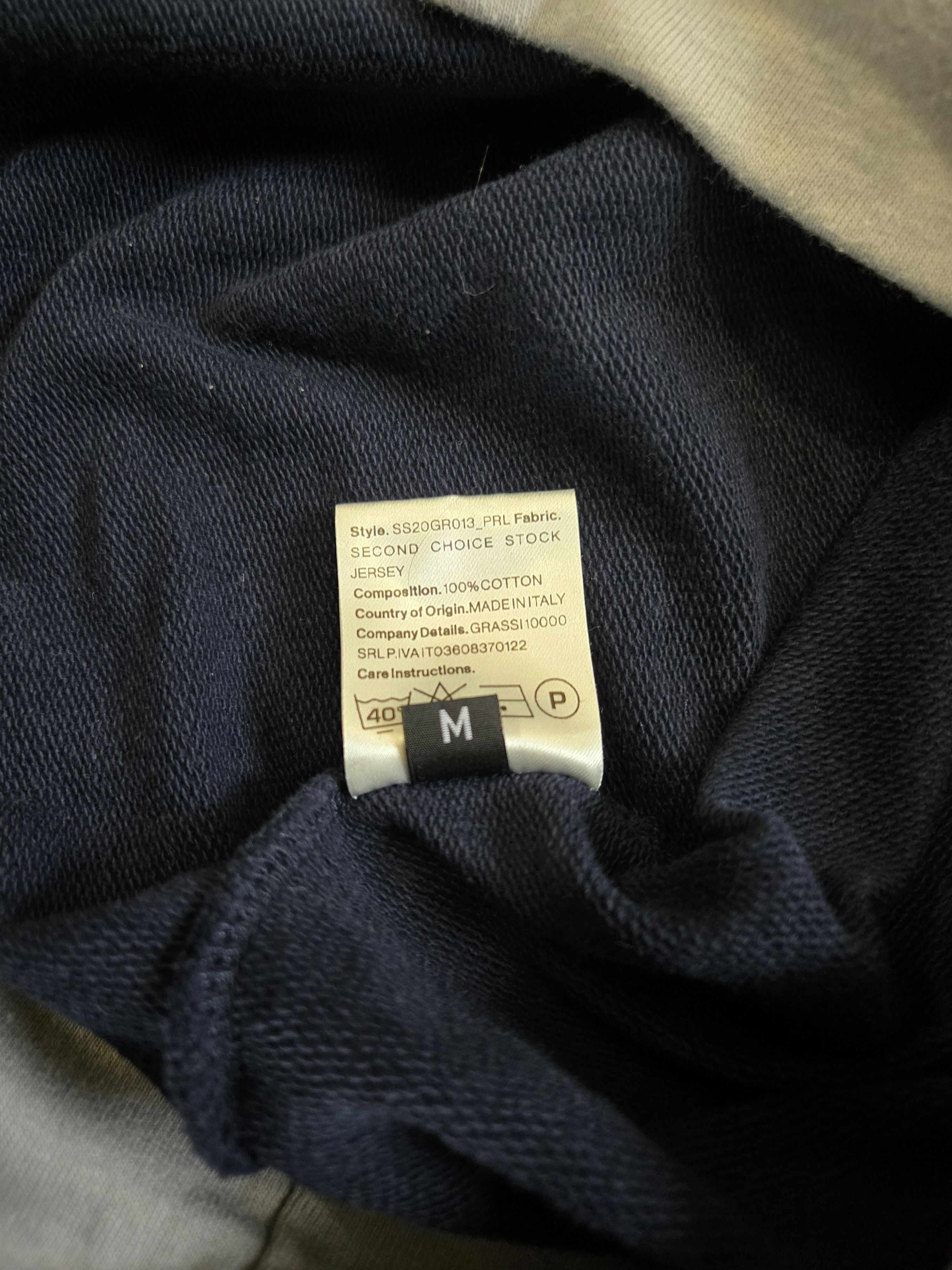 GR10K GR10K Grey and Navy Bicolor Hoodie Size US M / EU 48-50 / 2 - 3 Thumbnail