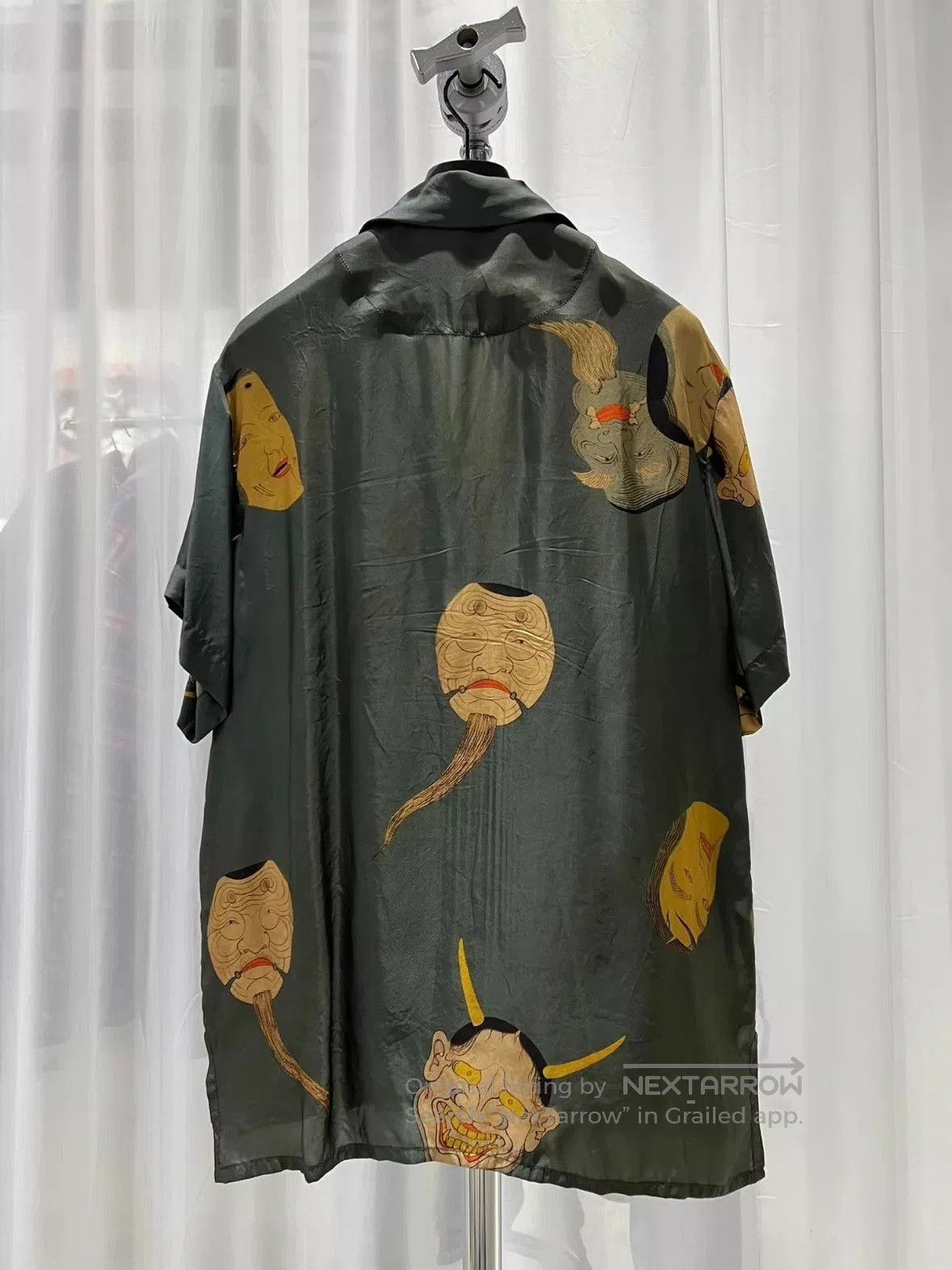 Uma Wang Multi Face Print Short Sleeve Button Up Shirt. Size US M / EU 48-50 / 2 - 4 Thumbnail