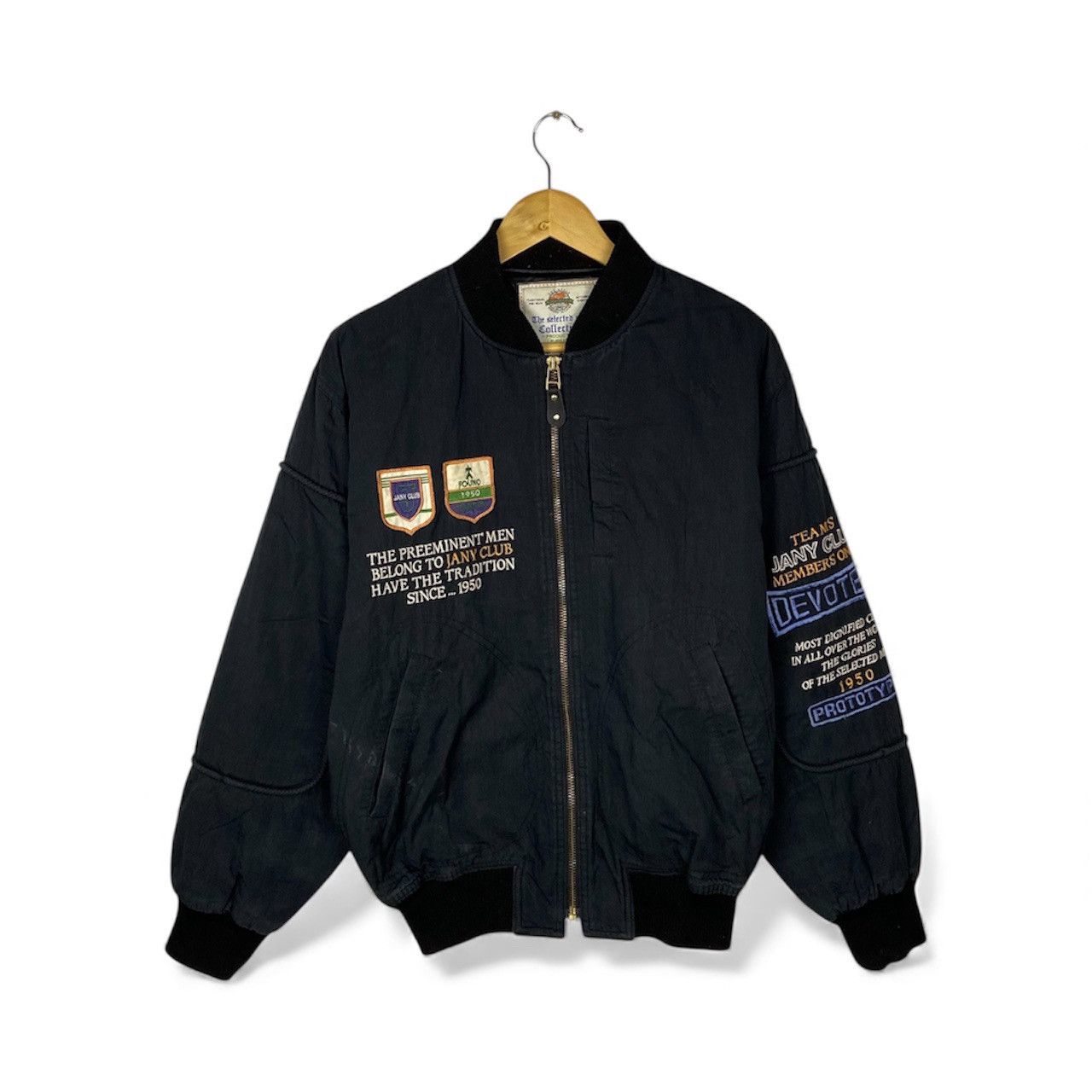 Japanese Brand VINTAGE JANNY STAFF CLUB BOMBER Size US L / EU 52-54 / 3 - 1 Thumbnail