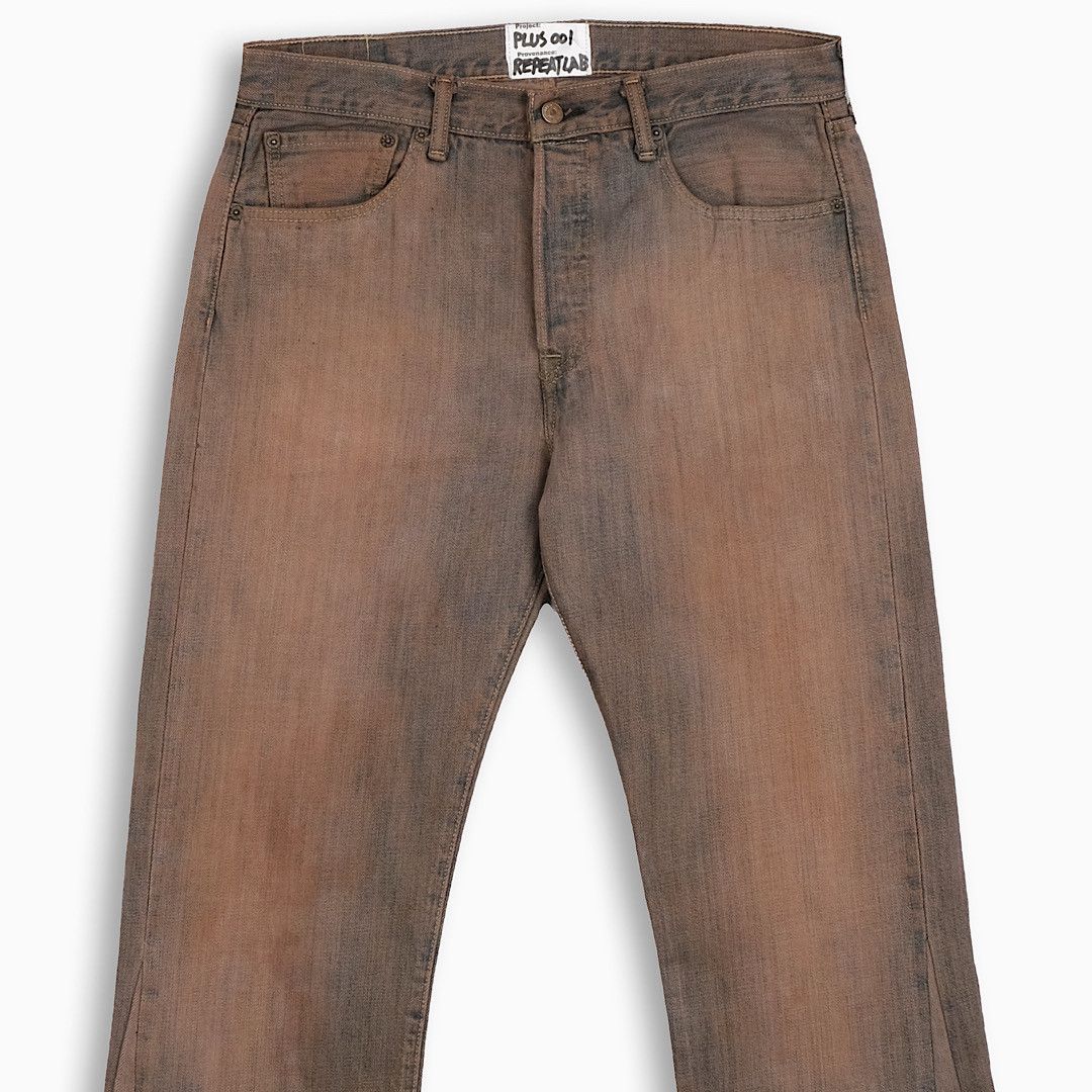 Japanese Brand × Levi's × Vintage REPEAT PLUS 001 Dirty Beige 33 Inch (RP001Y3301) Size US 33 - 3 Thumbnail