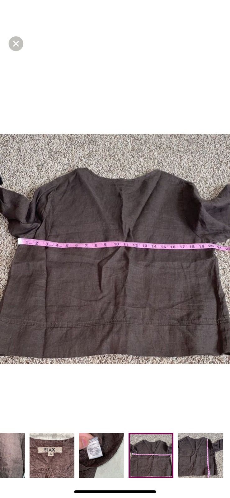 FLAX Flax small linen button down blazer Size S / US 4 / IT 40 - 5 Thumbnail