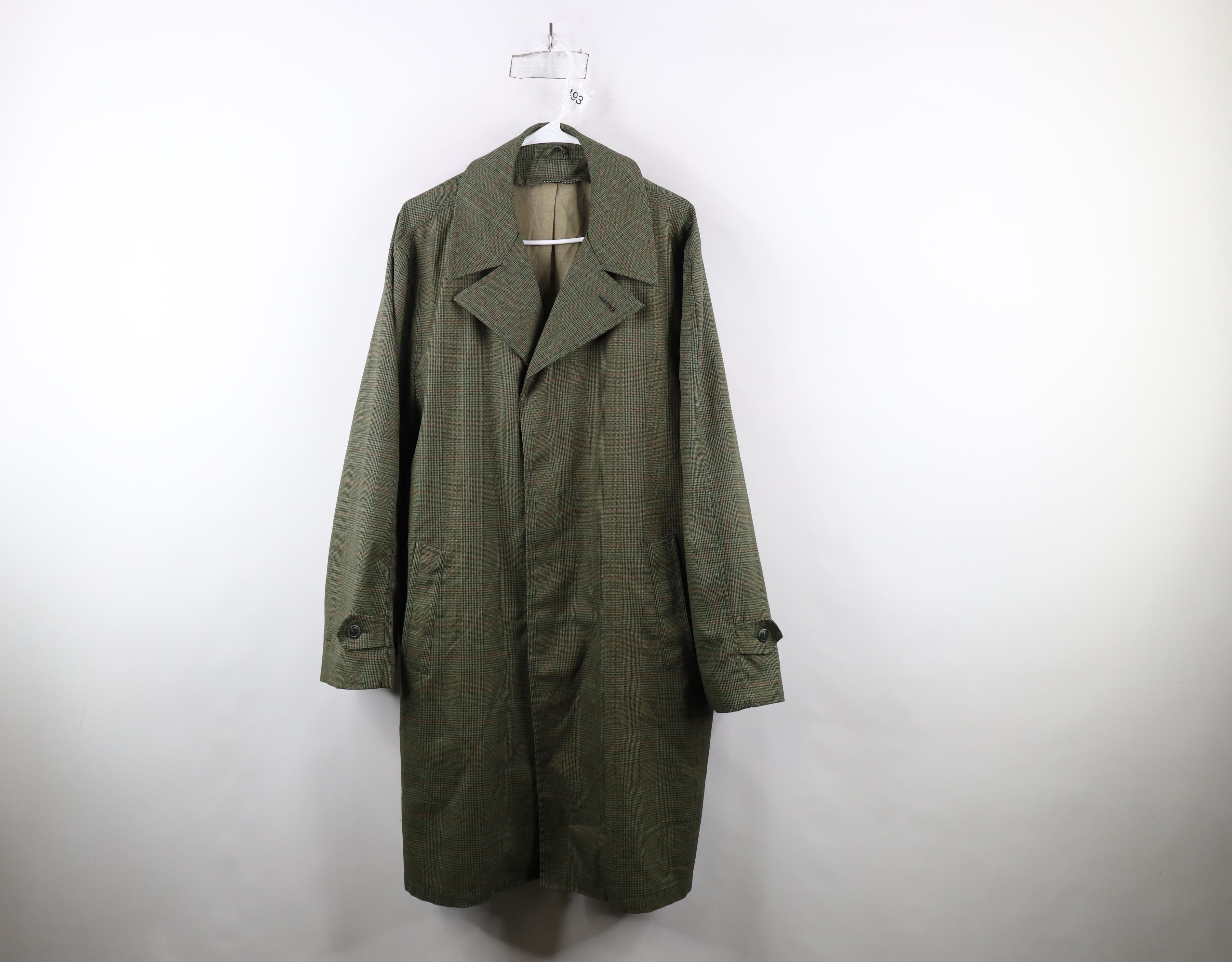 Vintage Vintage 60s 70s Streetwear Button Trench Coat Jacket USA Size US XXL / EU 58 / 5 - 1 Thumbnail