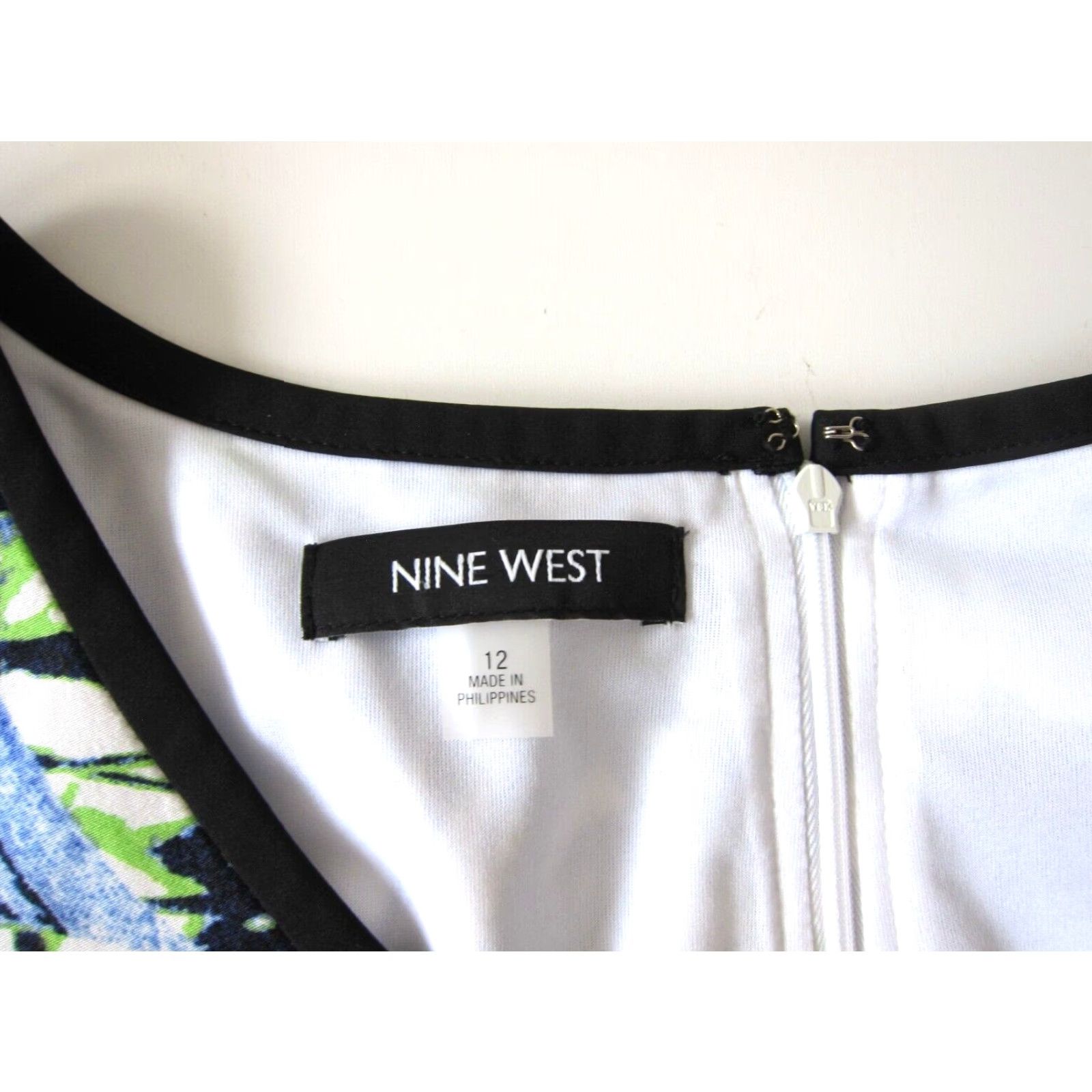 Nine West Nine West Floral Pocket ALine Tank Dress 12 Womens Green Blue White Black Embercharm Size XL / US 12-14 / IT 48-50 - 4 Thumbnail