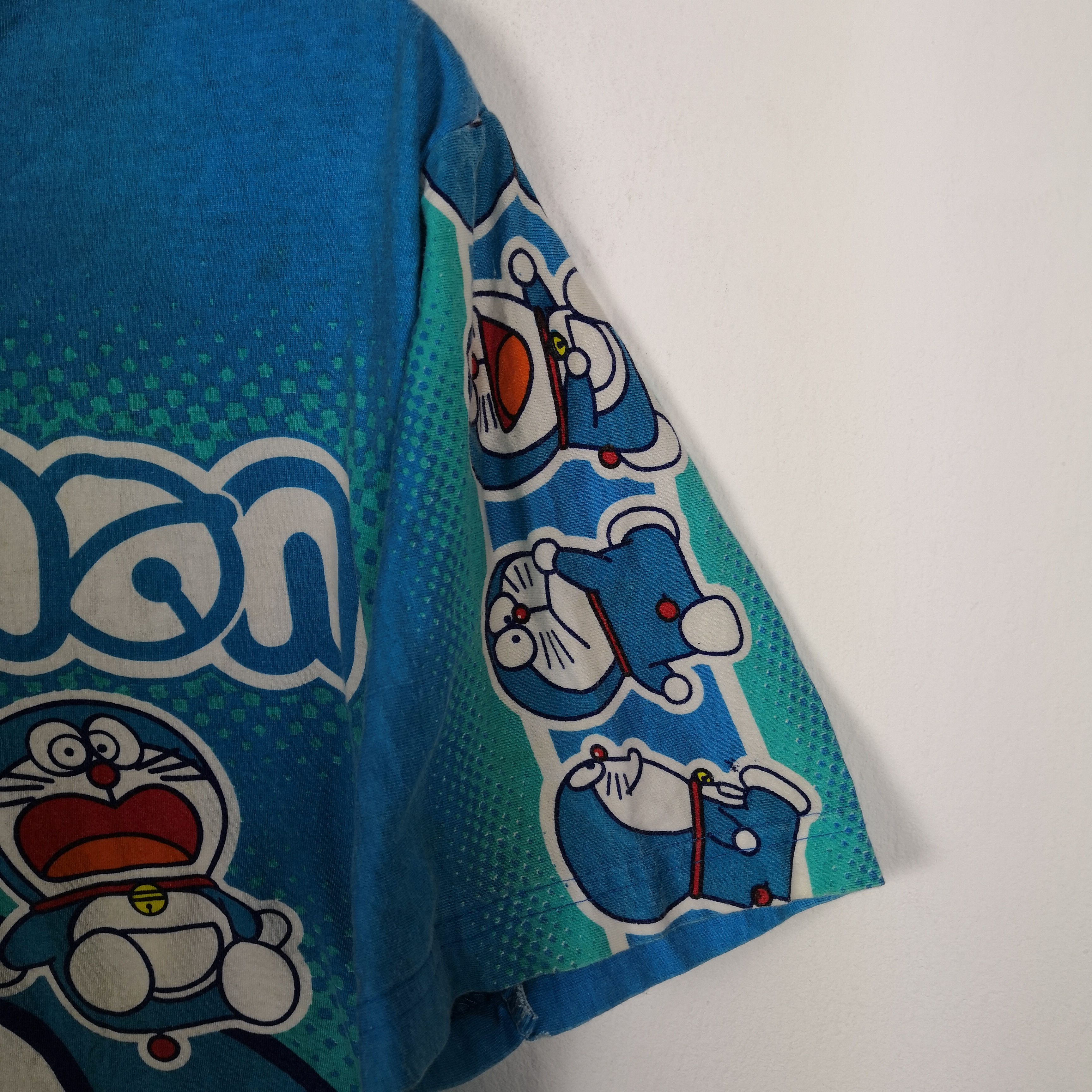 Anime Vintage 90s Doraemon T-Shirt Japanese Cartoon 56789 Size S / US 4 / IT 40 - 8 Thumbnail