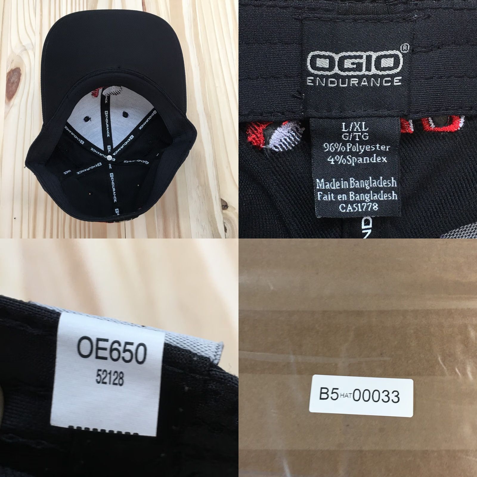 Vintage OGIO RAD Endurance Baseball Hat Mens Black L-XL Curved Brim Embroidered Logo Size ONE SIZE - 8 Thumbnail