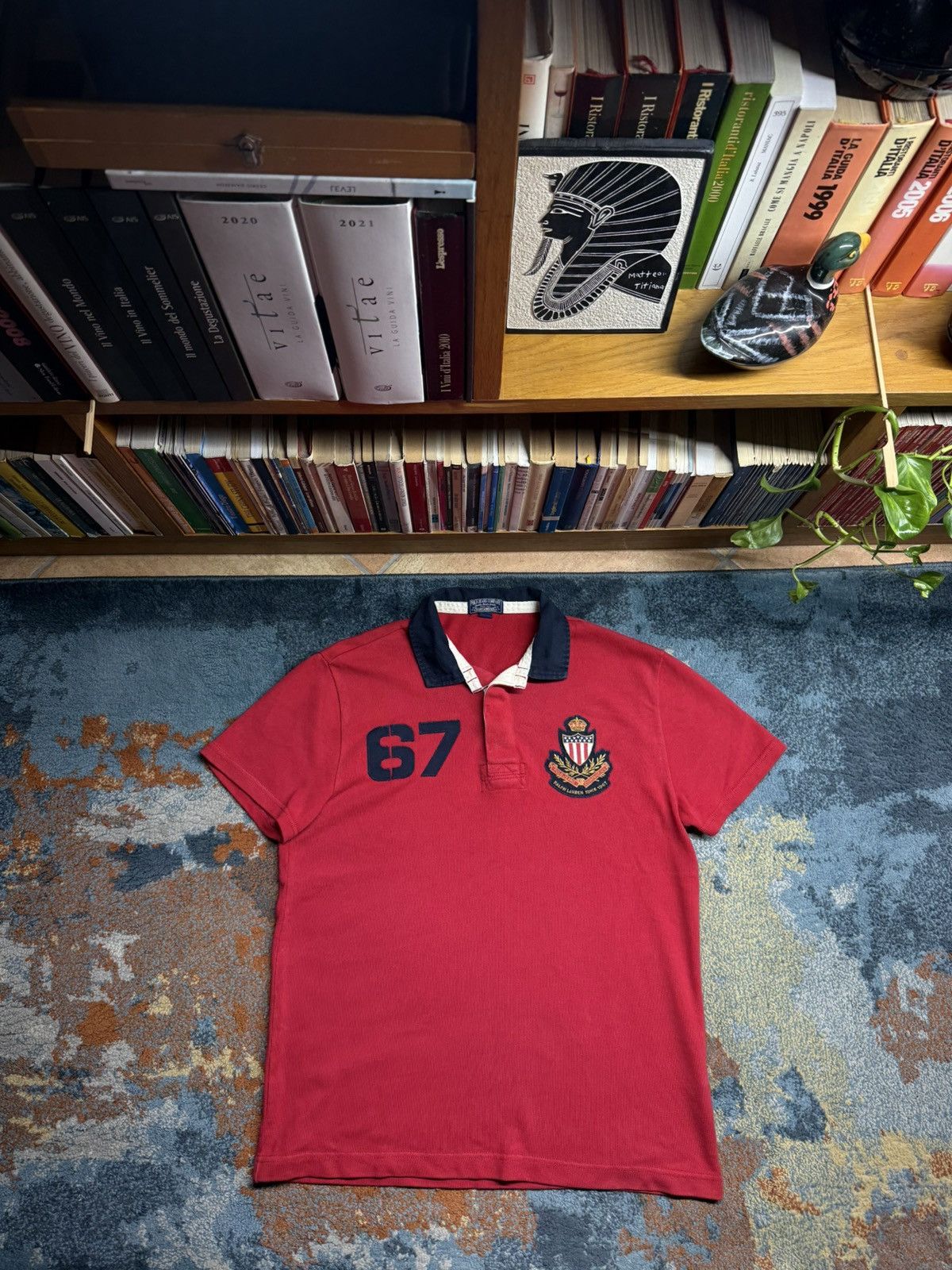 Polo Ralph Lauren Vintage Polo By Ralph Lauren Big Logo Polo Tee Size US M / EU 48-50 / 2 - 1 Thumbnail