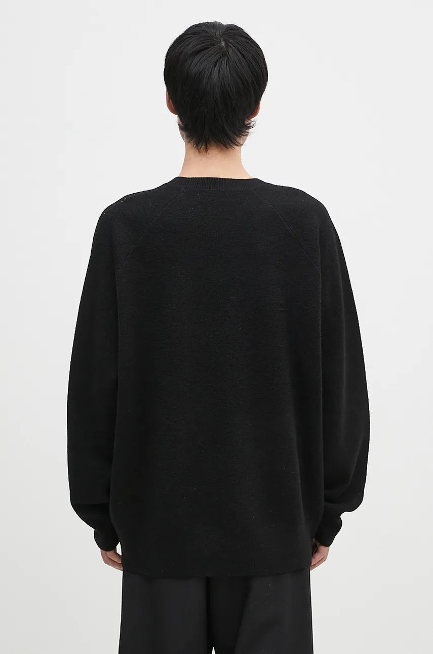 Y-3 o1s22i1n0125 Wool Crewneck Sweater in Black Size US S / EU 44-46 / 1 - 3 Thumbnail