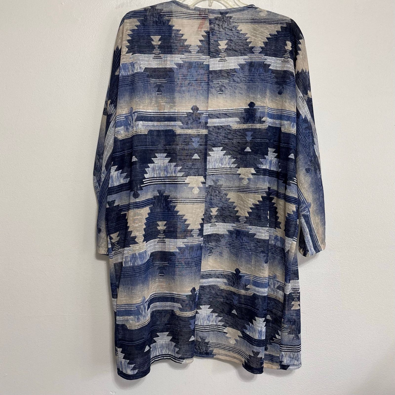 Other Red Camel Open-Front Waterfall Cardigan Southwestern Pattern Size XL / US 12-14 / IT 48-50 - 2 Thumbnail