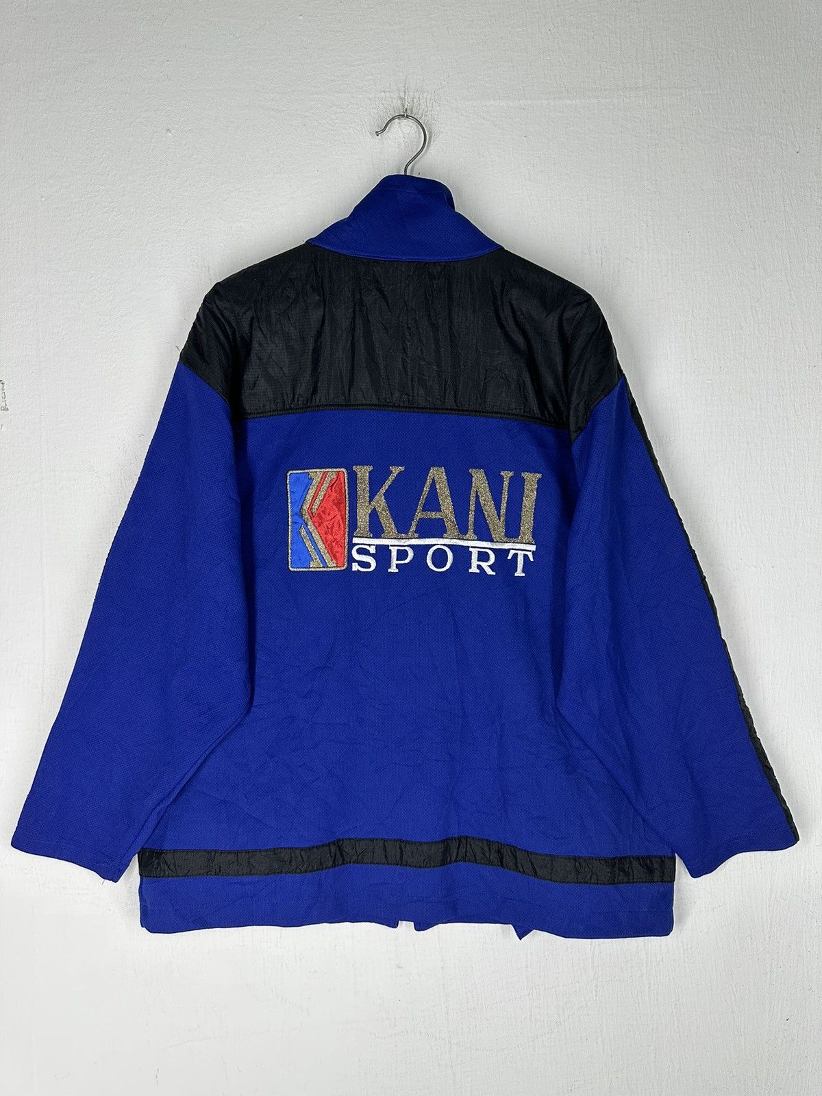 Karl Kani × Vintage Karl Kani Embroidered Logo Zipper Sweater Size US L / EU 52-54 / 3 - 6 Thumbnail