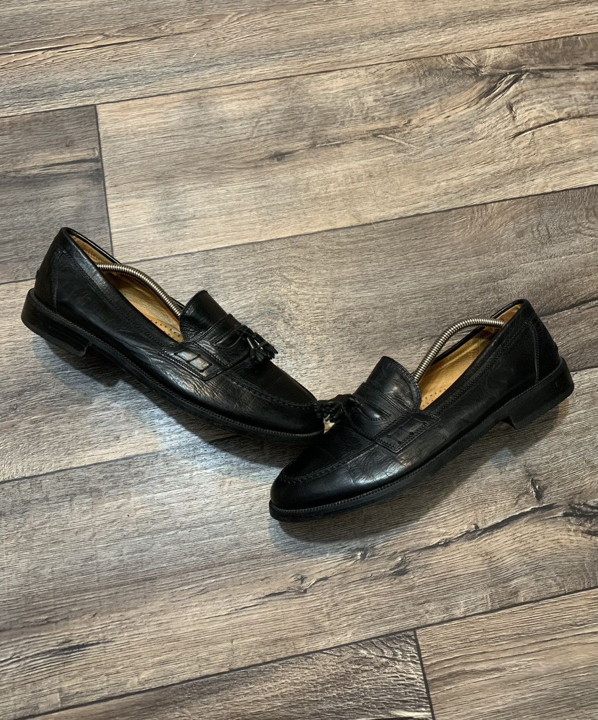 Leather × Russell & Bromley Russel & Bromley Black Leather Loafers Made in Italy Size US 10 / EU 43 - 2 Thumbnail