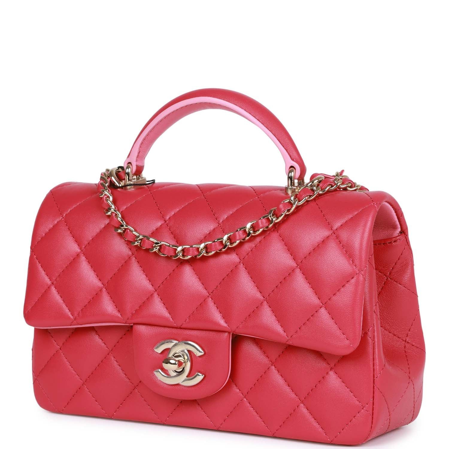 Chanel os11x0326 Size: OS / Mini Rectangular Flap Handle Bag Pink Size ONE SIZE - 3 Thumbnail