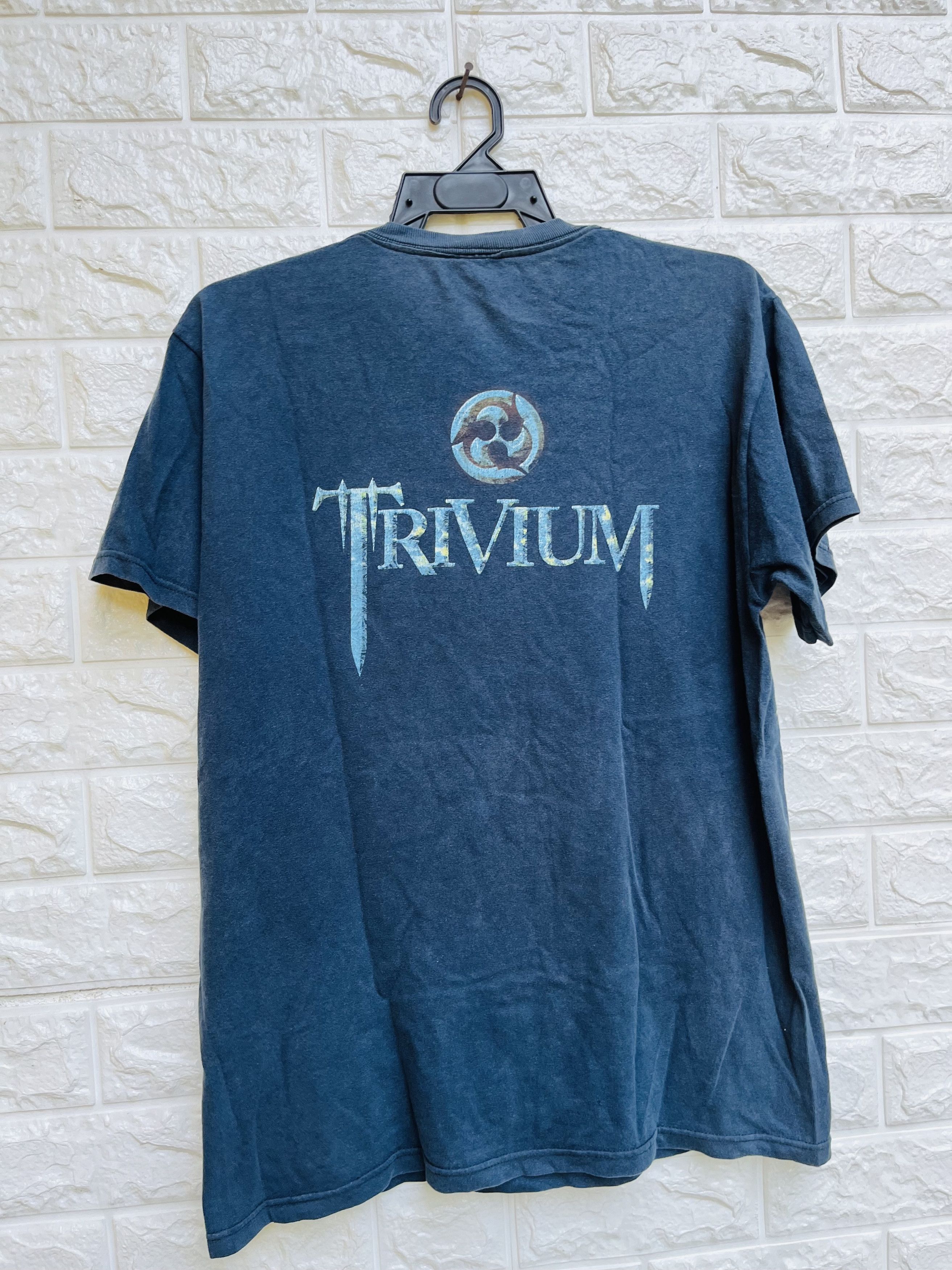 Band Tees × Vintage Vintage Trivium Band Music Designed Fashion Shirt Size US M / EU 48-50 / 2 - 2 Thumbnail