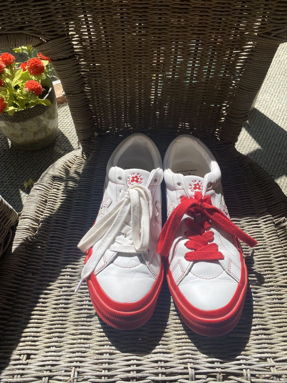 Golf Wang Converse One Star Ox X Golf le Fluer “Racing Red” Size US 9 / EU 42 - 1 Thumbnail