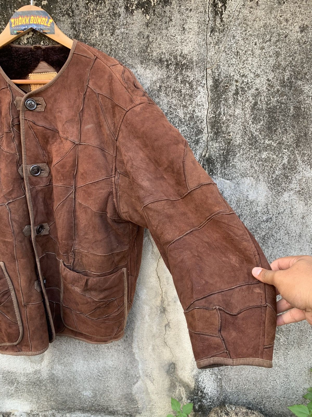 Hai Sporting Gear 90’s Hai Sporting Gear Issey Miyaki Patchwork Leather Jacket Size US M / EU 48-50 / 2 - 8 Thumbnail