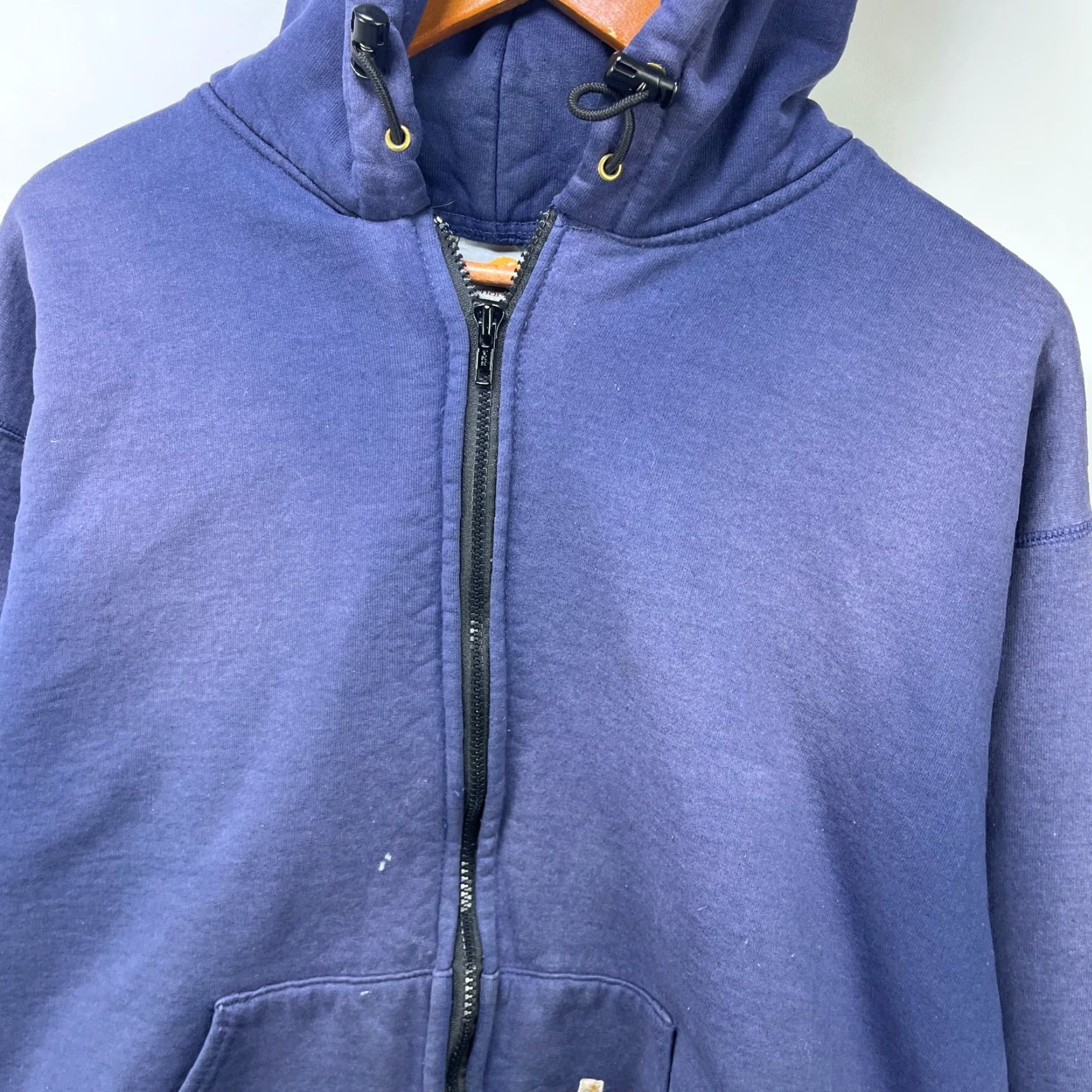 Nike VINTAGE Carhartt Sun Faded Zip Up Hoodie Large Thermal Shirt Mens 90s Logo Pockets Corduroy Size US L / EU 52-54 / 3 - 3 Thumbnail