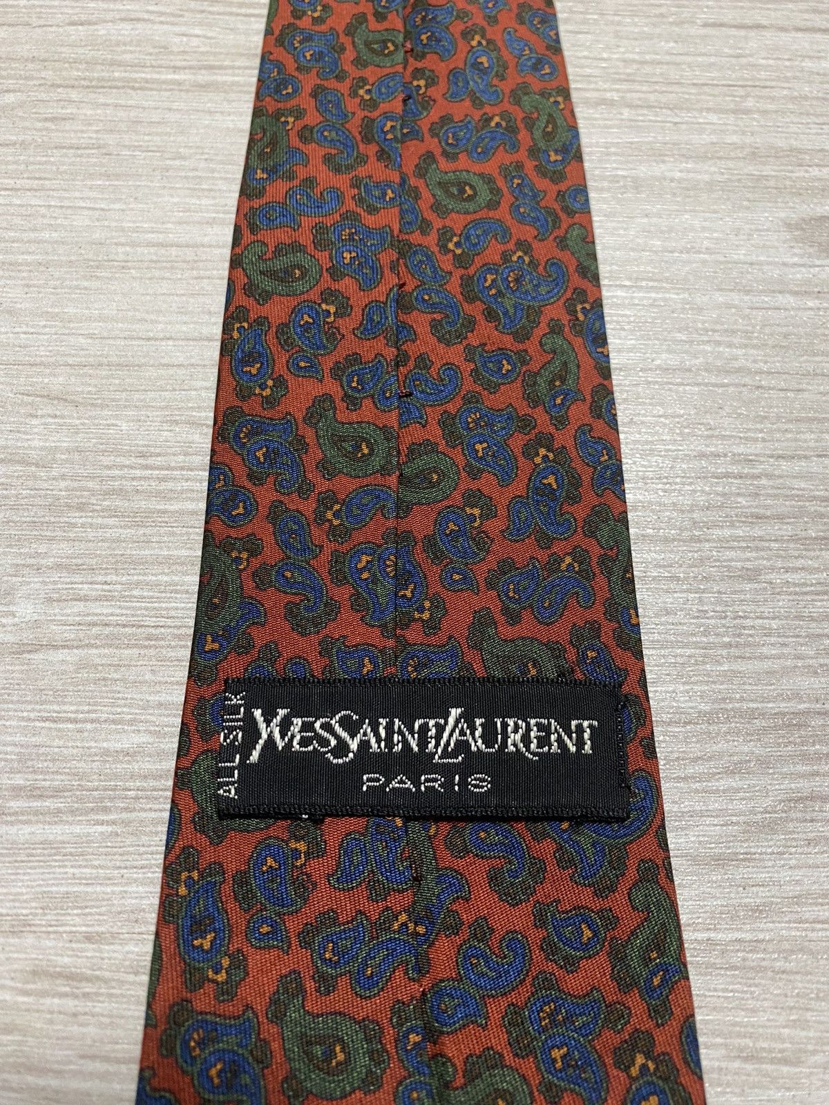 Vintage Vintage YSL Yves Saint Laurent Paris All Silk Ties Size ONE SIZE - 3 Thumbnail