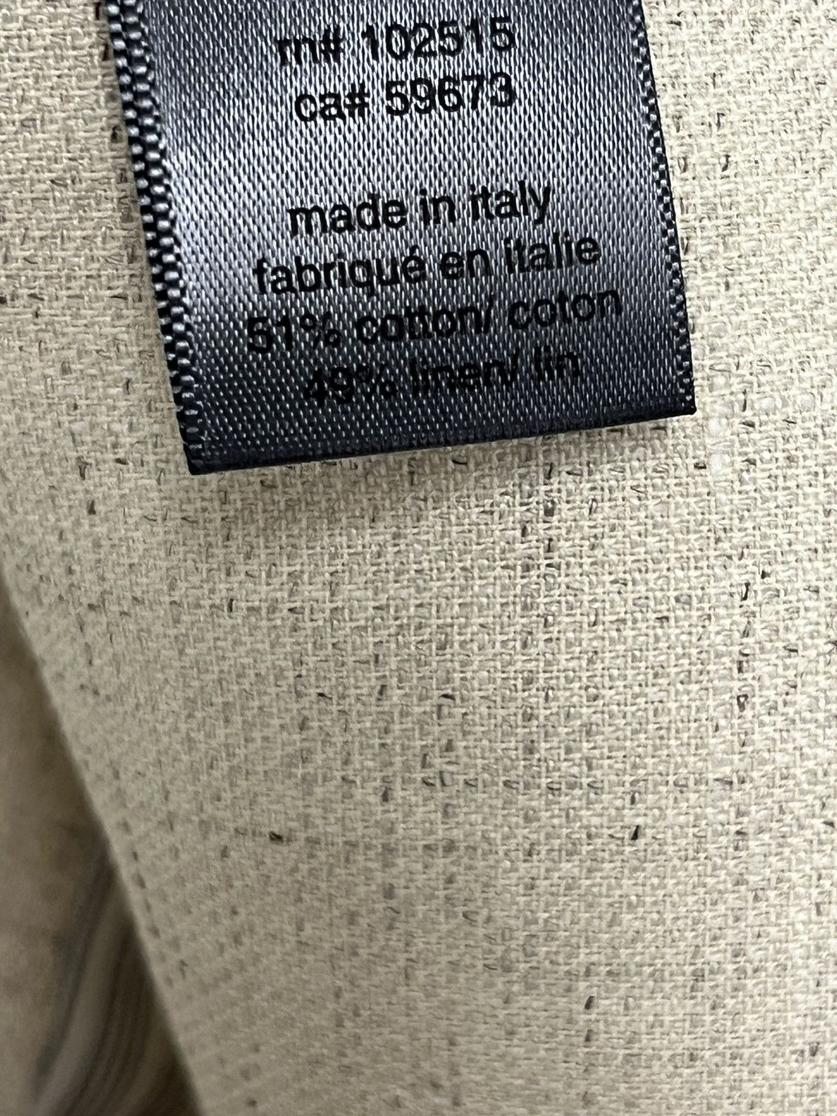 John Varvatos Linen Blend Button Front Jacket. Size 52 Size US L / EU 52-54 / 3 - 8 Thumbnail