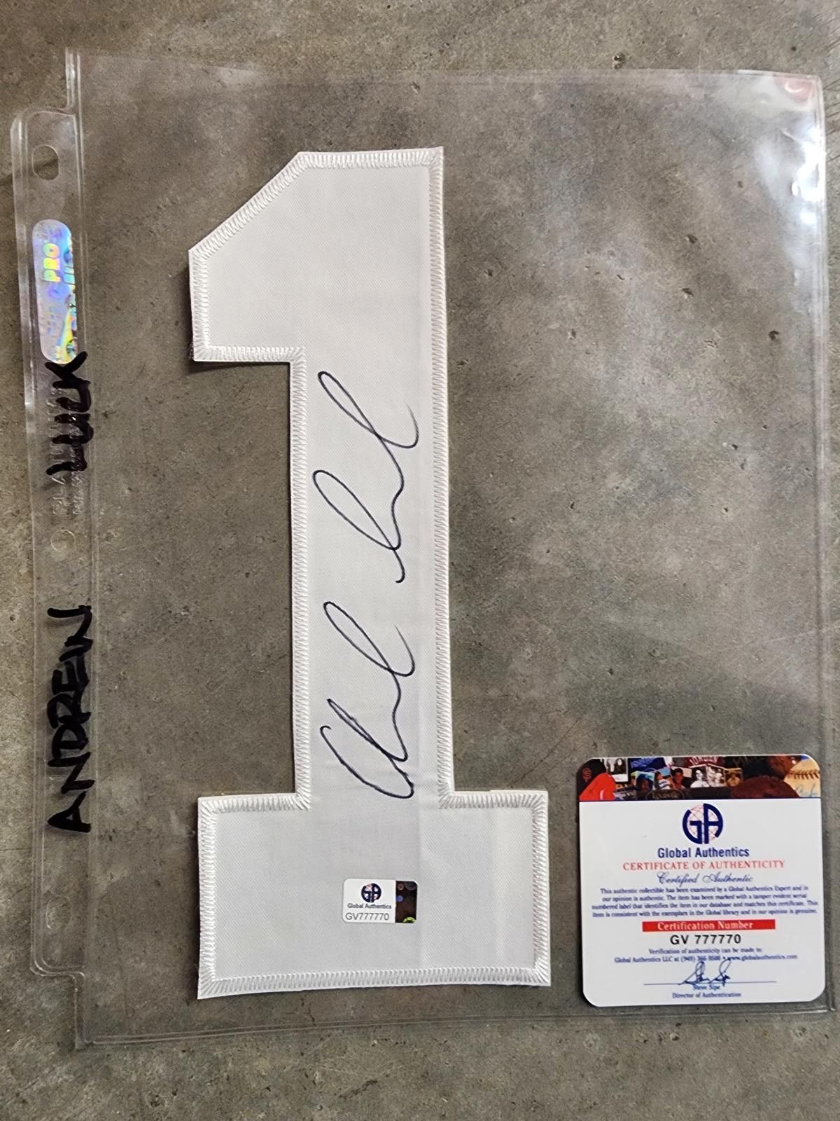 Other Andrew Luck autographed/signed #1. Indianapolis Colts. COA Size ONE SIZE - 2 Thumbnail