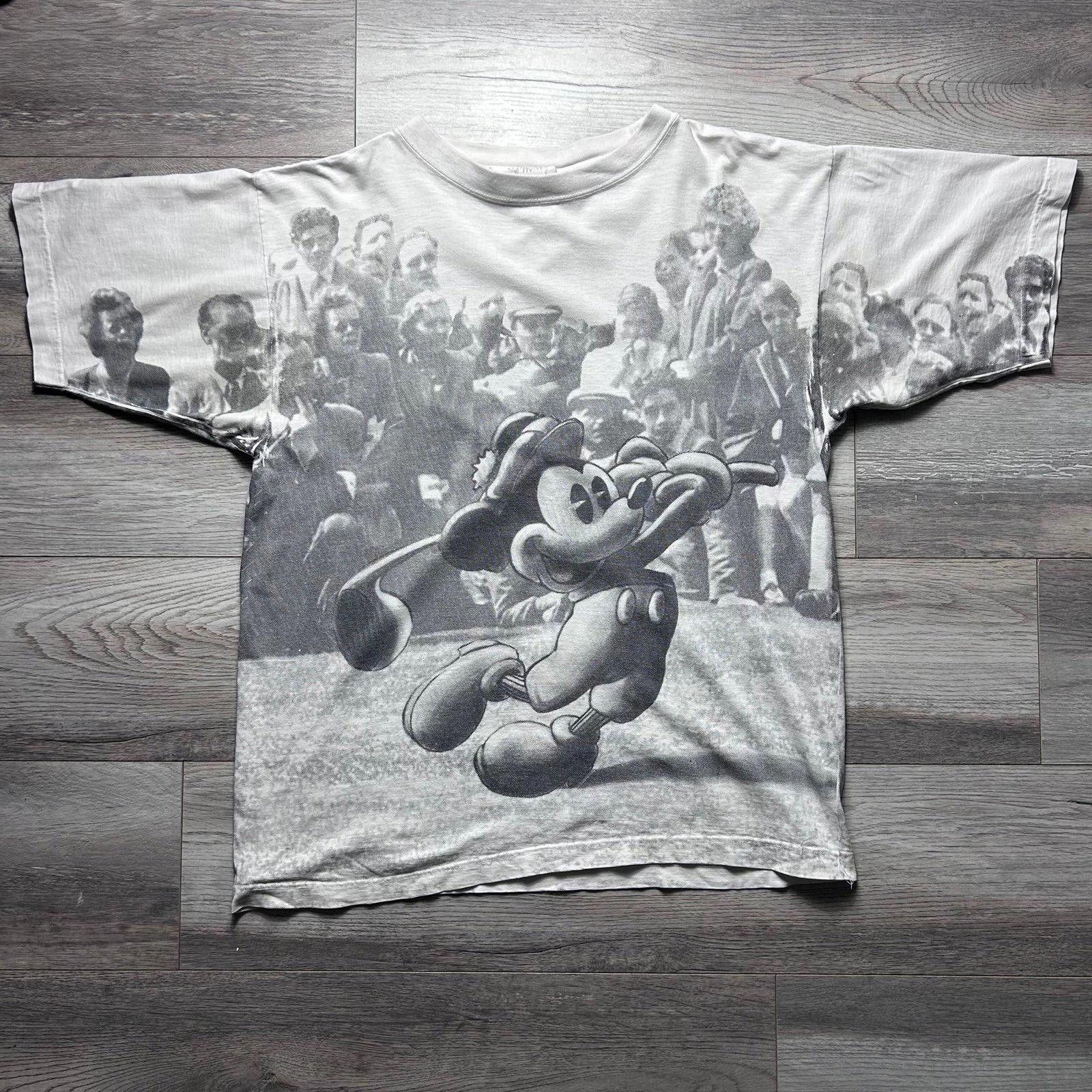 Disney Vintage Mickey Mouse Jerry Leigh Tee AOP All Over Print XL Size US XL / EU 56 / 4 - 1 Thumbnail