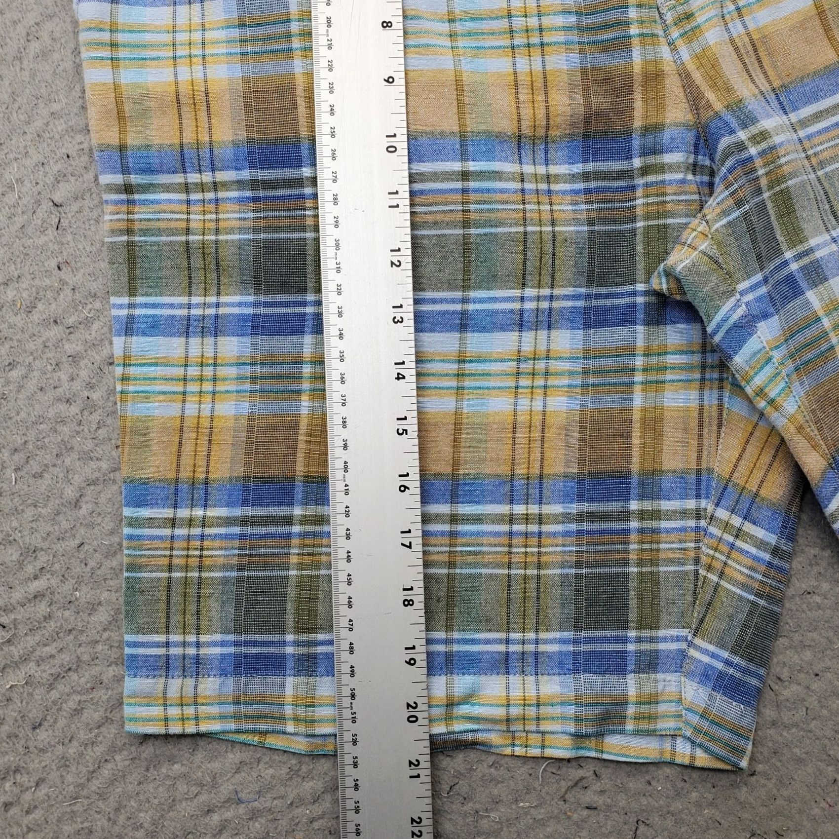 Tommy Bahama Tommy Bahama Chino Shorts Mens 34 Multi Linen Blend Plaid Slash Pocket Size US 34 / EU 50 - 3 Thumbnail