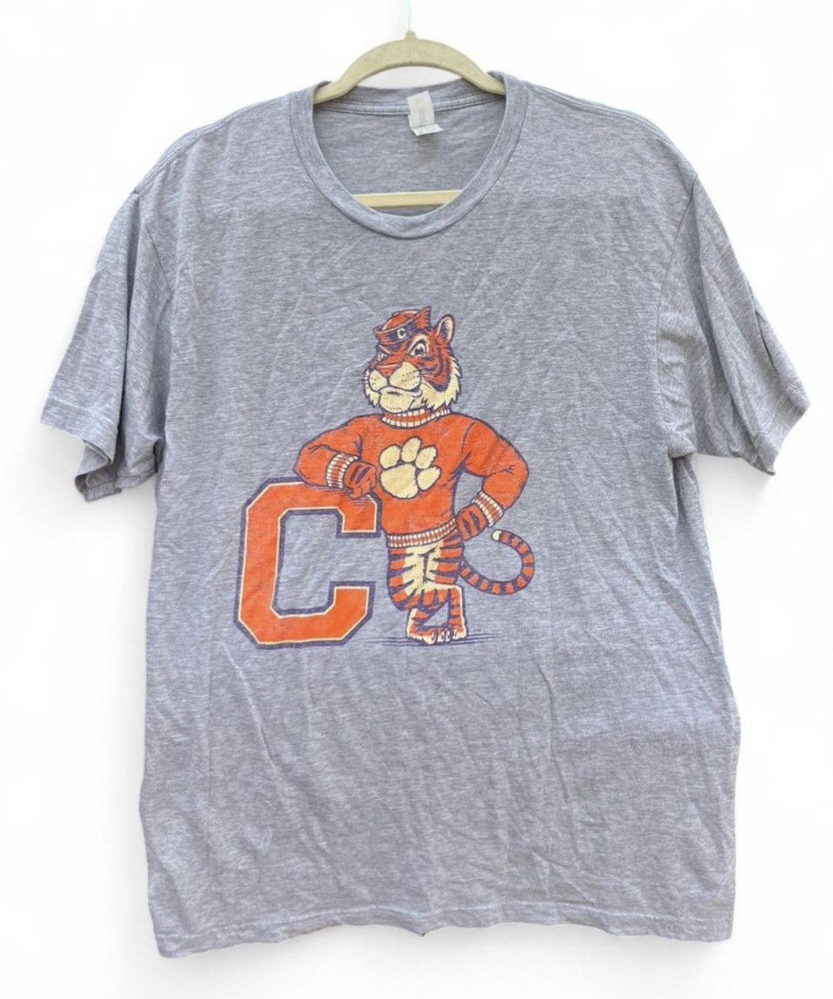 Tultex Tigertown Clemson Banks Cartoon Tiger Tee Style Large Size US L / EU 52-54 / 3 - 1 Thumbnail
