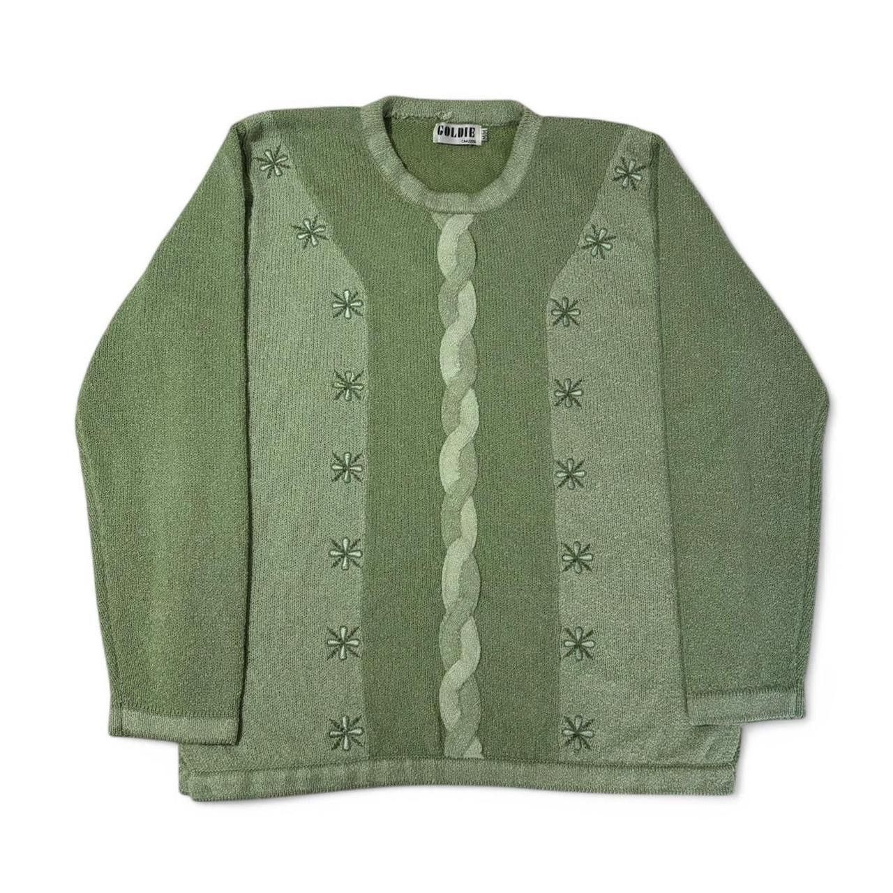 Vintage Vintage Light Green Knit Sweater Size M / US 6-8 / IT 42-44 - 1 Thumbnail
