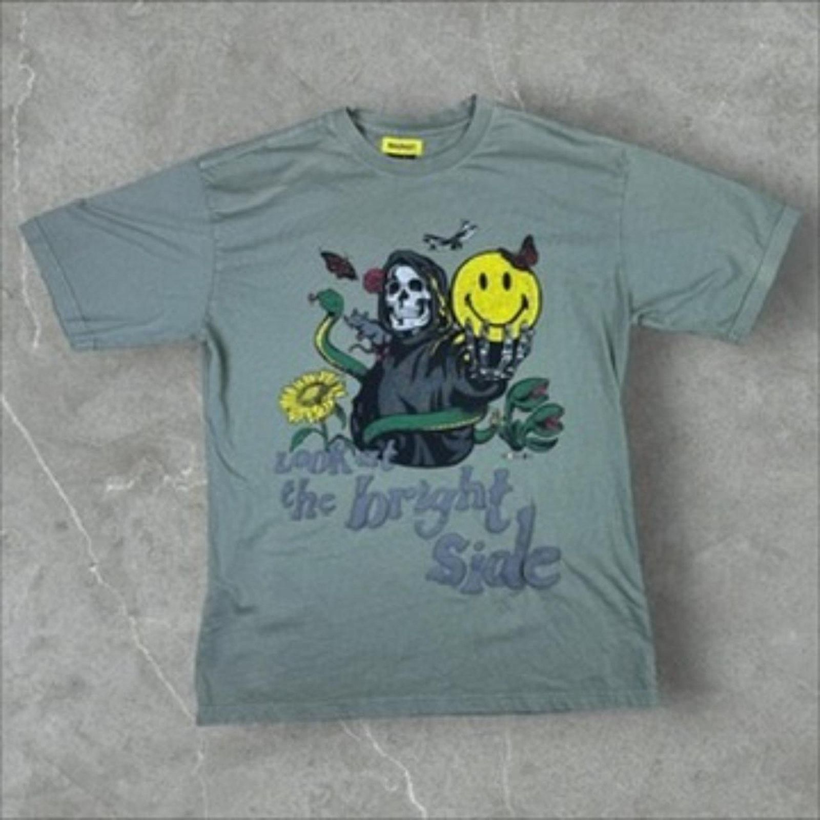 Market MARKET Smiley "Look at the Bright Side" Sage Green Size US L / EU 52-54 / 3 - 1 Thumbnail