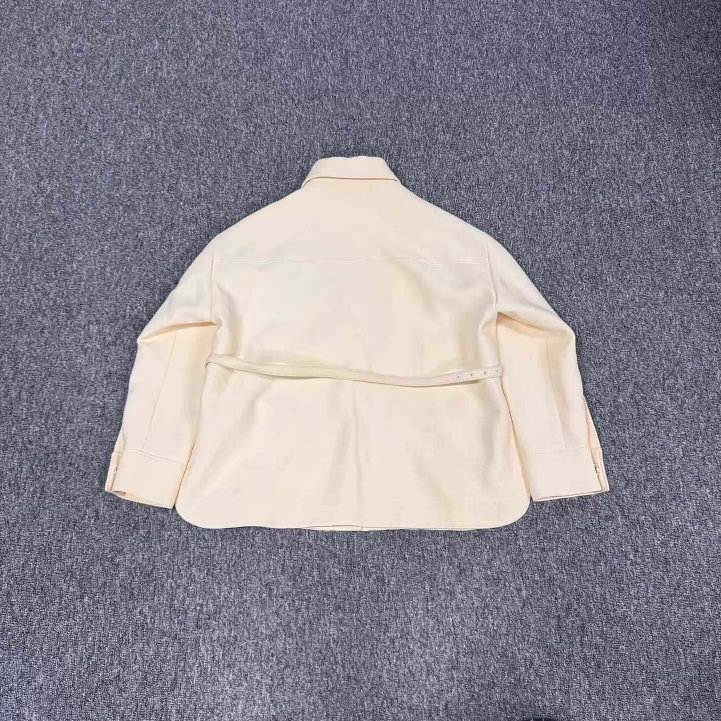 Fendi Fendi Beige Shirt Jacket w/ Leather Pocket FF Belt 40 NWT Size S / US 4 / IT 40 - 2 Thumbnail