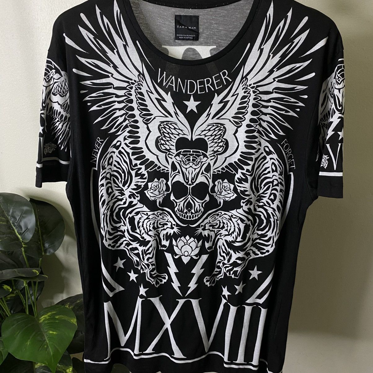 Zara Zara Man Affliction Design AllOverPrint Tshirt Size US L / EU 52-54 / 3 - 2 Thumbnail