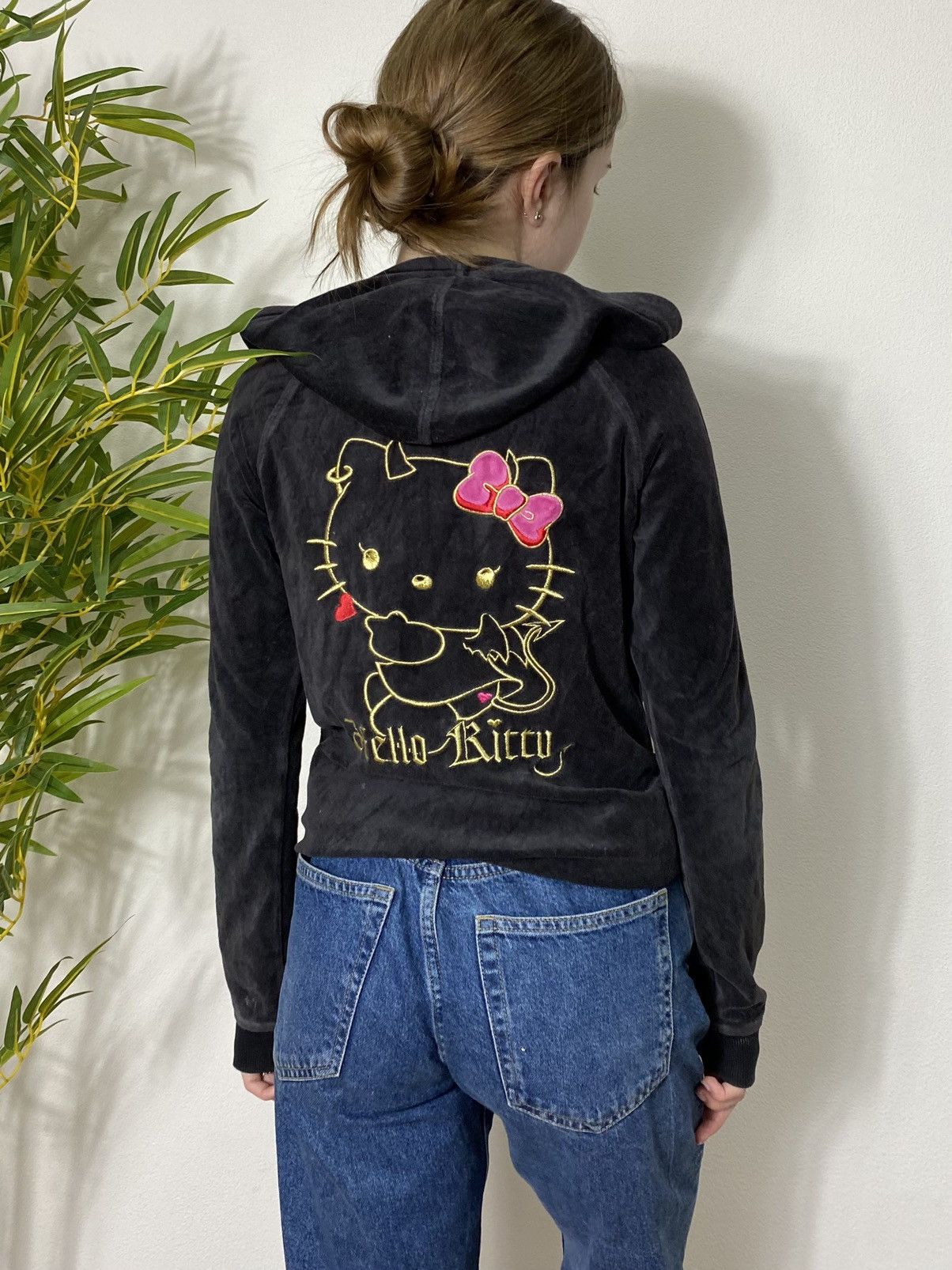 Cartoon Network VINTAGE HELLO KITTY DEVIL 00s JAPAN STYLE VELOUR TRACKSUIT Size S / US 4 / IT 40 - 5 Thumbnail