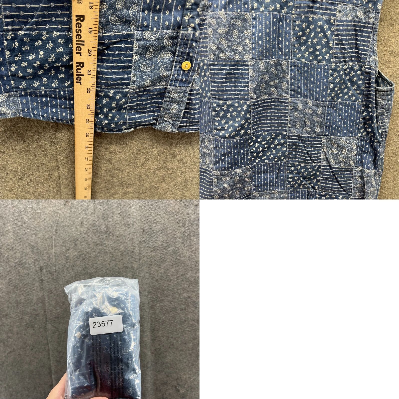 Ralph Lauren Lauren Ralph Lauren Shirt Women Large Denim Blue Button Down Sleeveless Floral Size L / US 10 / IT 46 - 8 Thumbnail