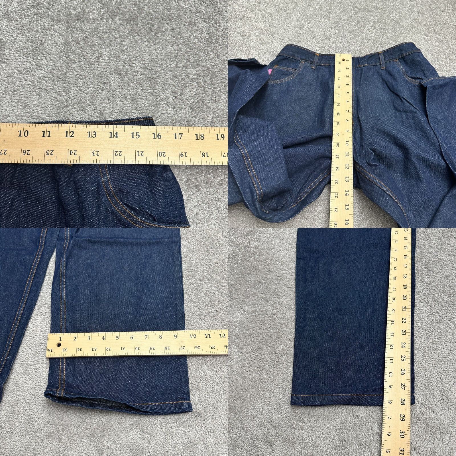 Vintage WOMAN WITHIN Classic Fit Plus Size Denim Jeans 18W Blue 32x28 High Rise Straight Casual Size 40" / US 18 - 8 Thumbnail