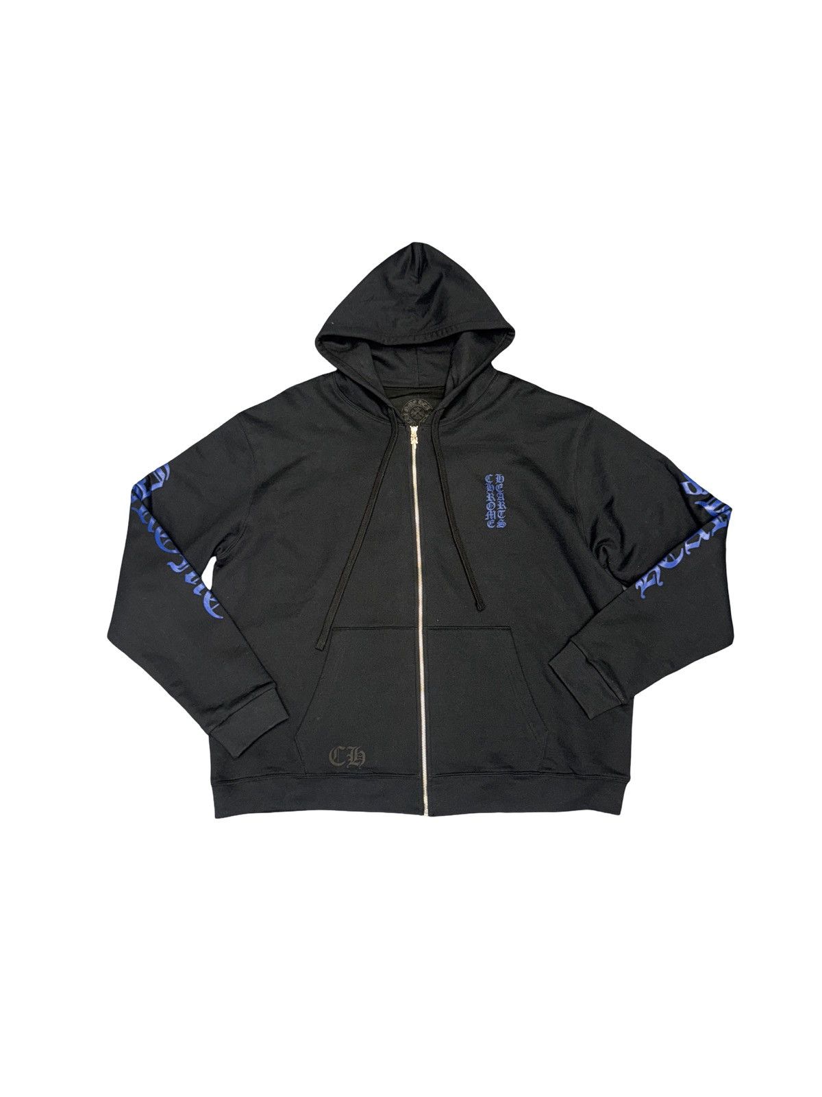 Chrome Hearts Chrome Hearts Thermal Zip Dagger Hoodie (Black/Blue) Size US L / EU 52-54 / 3 - 1 Thumbnail