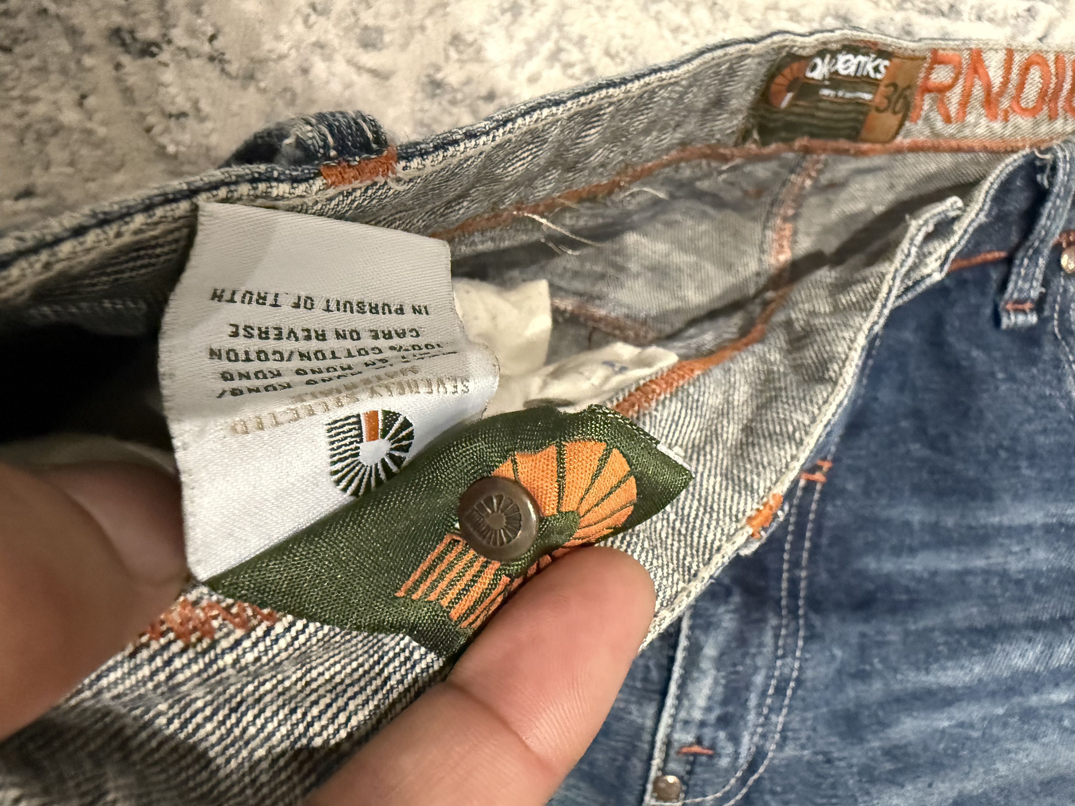 Akademiks VTG Akademiks Baggy Orange Stitched Accents Pants Size US 36 / EU 52 - 5 Thumbnail