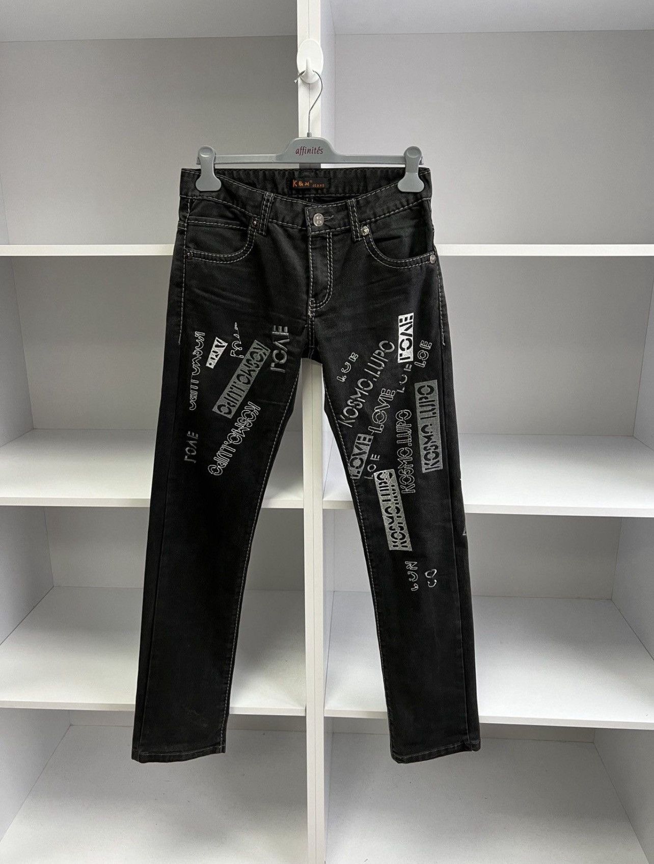 Vintage Vintage Kosmolupo Y2K Japanese Style Archival Black Pants Size US 30 / EU 46 - 1 Thumbnail