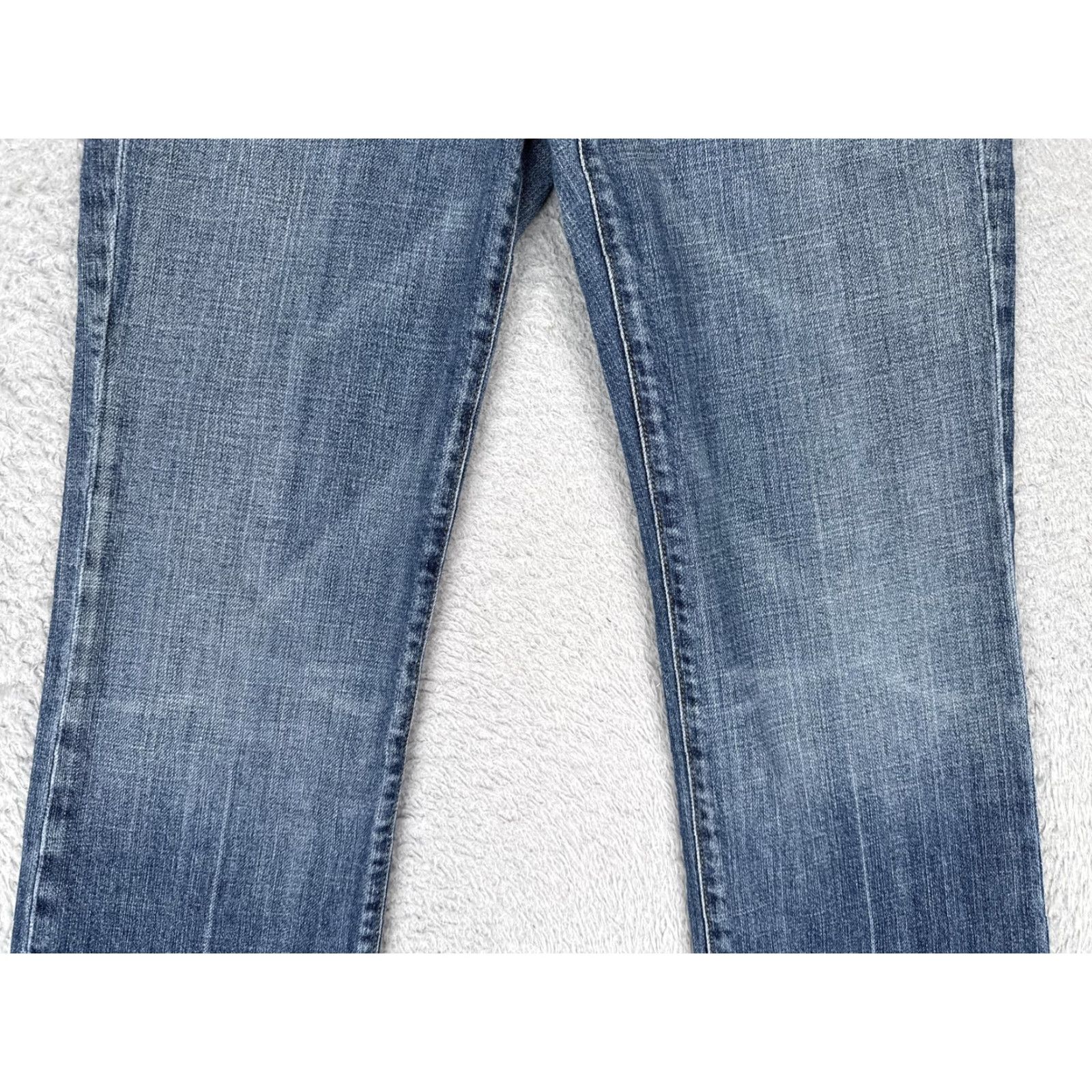 7 For All Mankind 7 For All Mankind Jeans Womens 28 Blue Low Rise Straight Stretch Denim 28x26 Size 28" / US 6 / IT 42 - 3 Thumbnail
