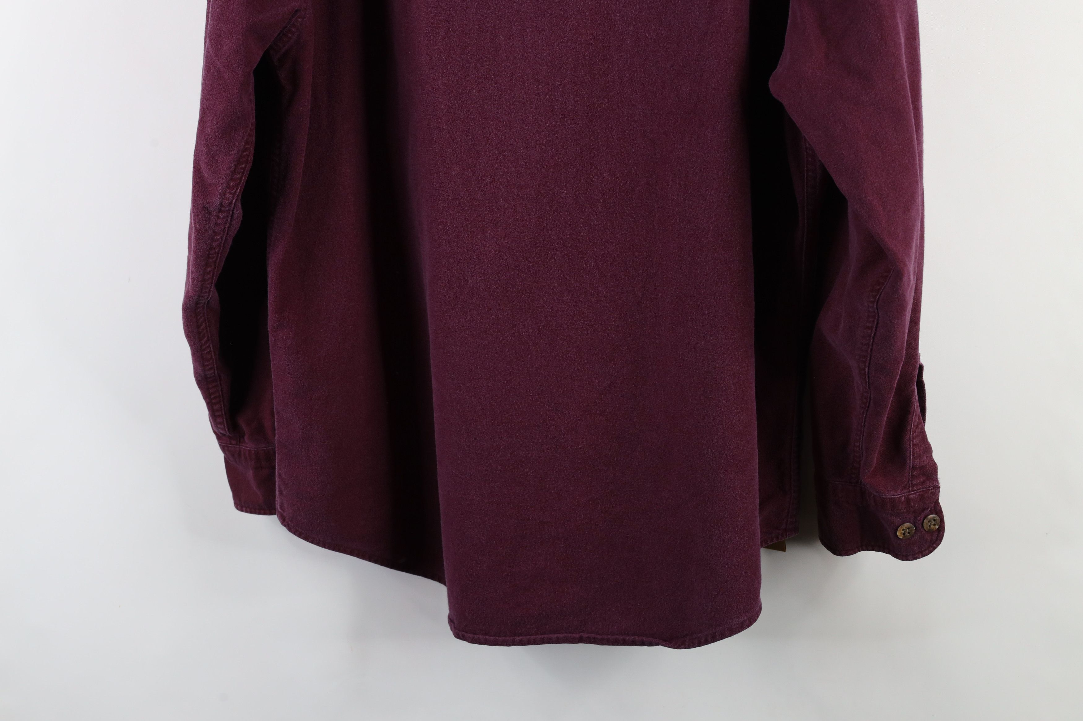 Vintage Vintage 90s Streetwear Heavyweight Cloth Button Shirt Purple Size US L / EU 52-54 / 3 - 14 Thumbnail
