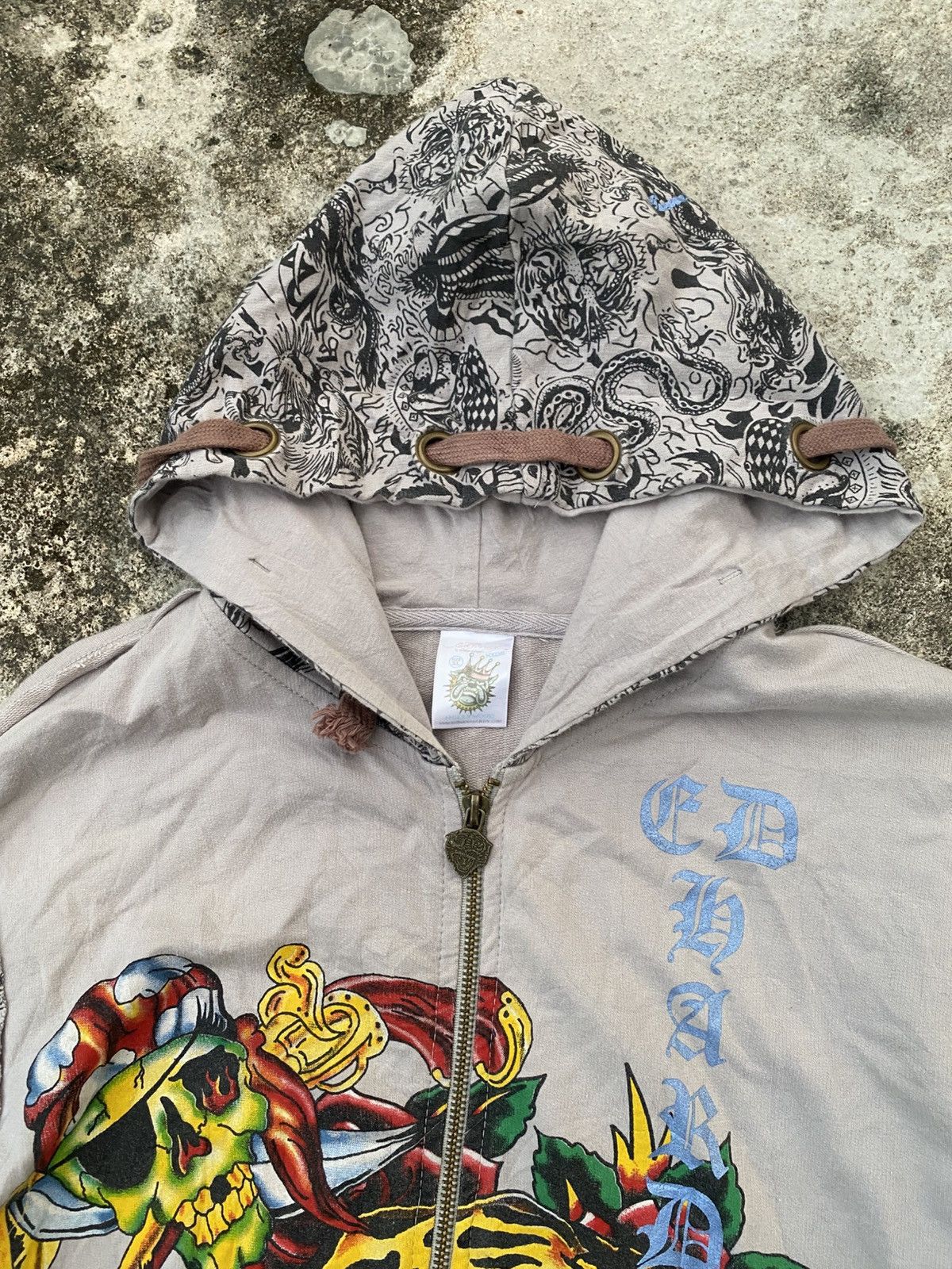 Ed Hardy Y2K Ed Hardy Cristian Audiger Lion Pirates Hoodie Size US M / EU 48-50 / 2 - 8 Thumbnail