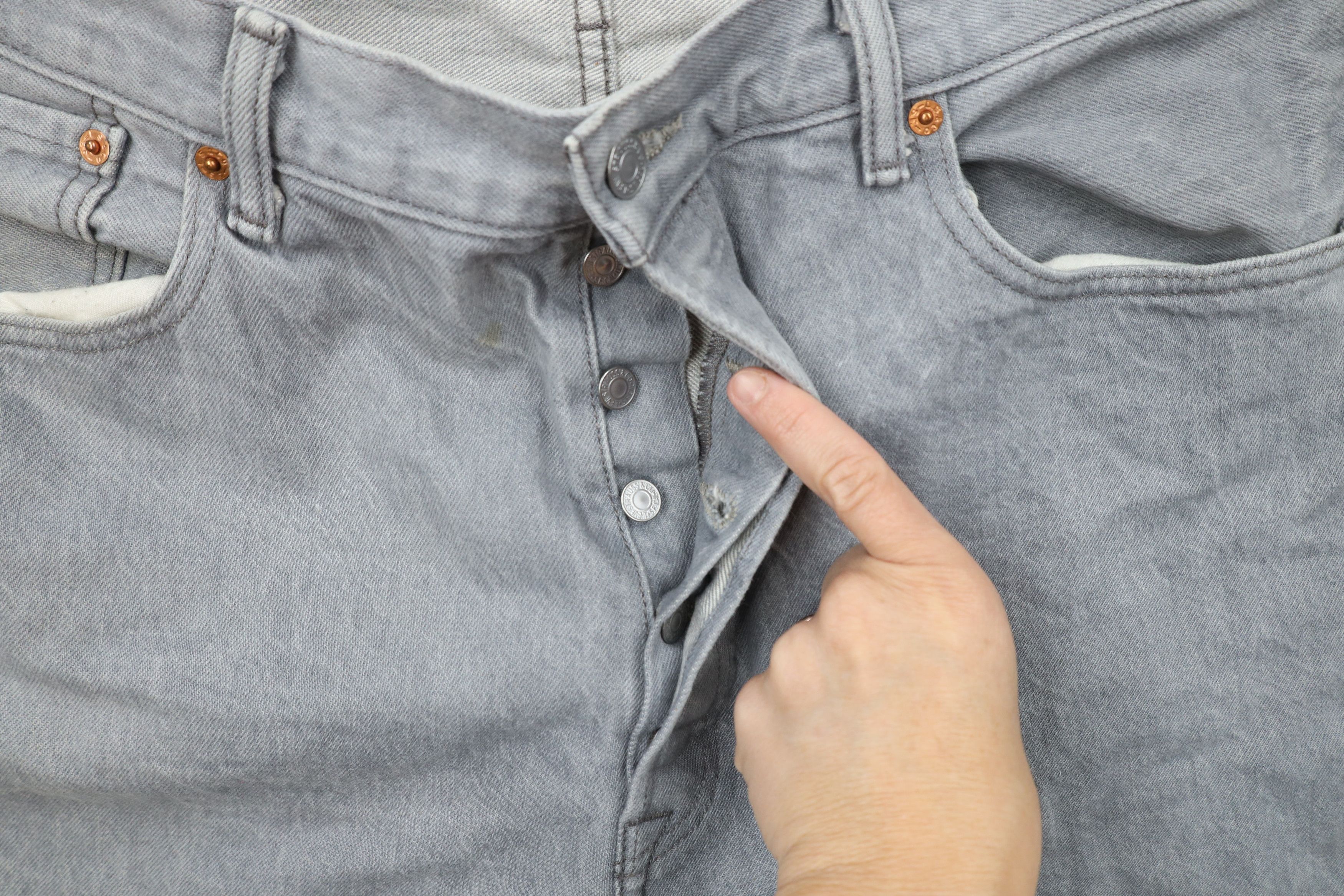 Levi's × Vintage Y2K Levis 501xx Original Fit Button Fly Denim Jeans Gray Size US 40 / EU 56 - 6 Thumbnail