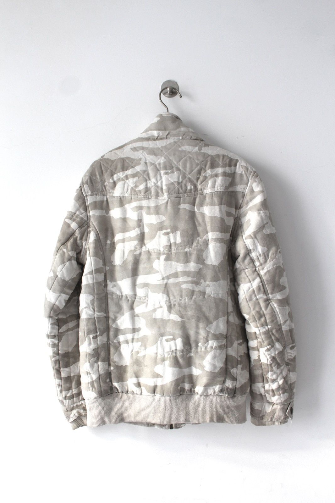 In The Attic 2000S IN THE ATTIC HOMME SNOW CAMO QUILTED ZIP-UP JACKET Size US M / EU 48-50 / 2 - 2 Thumbnail
