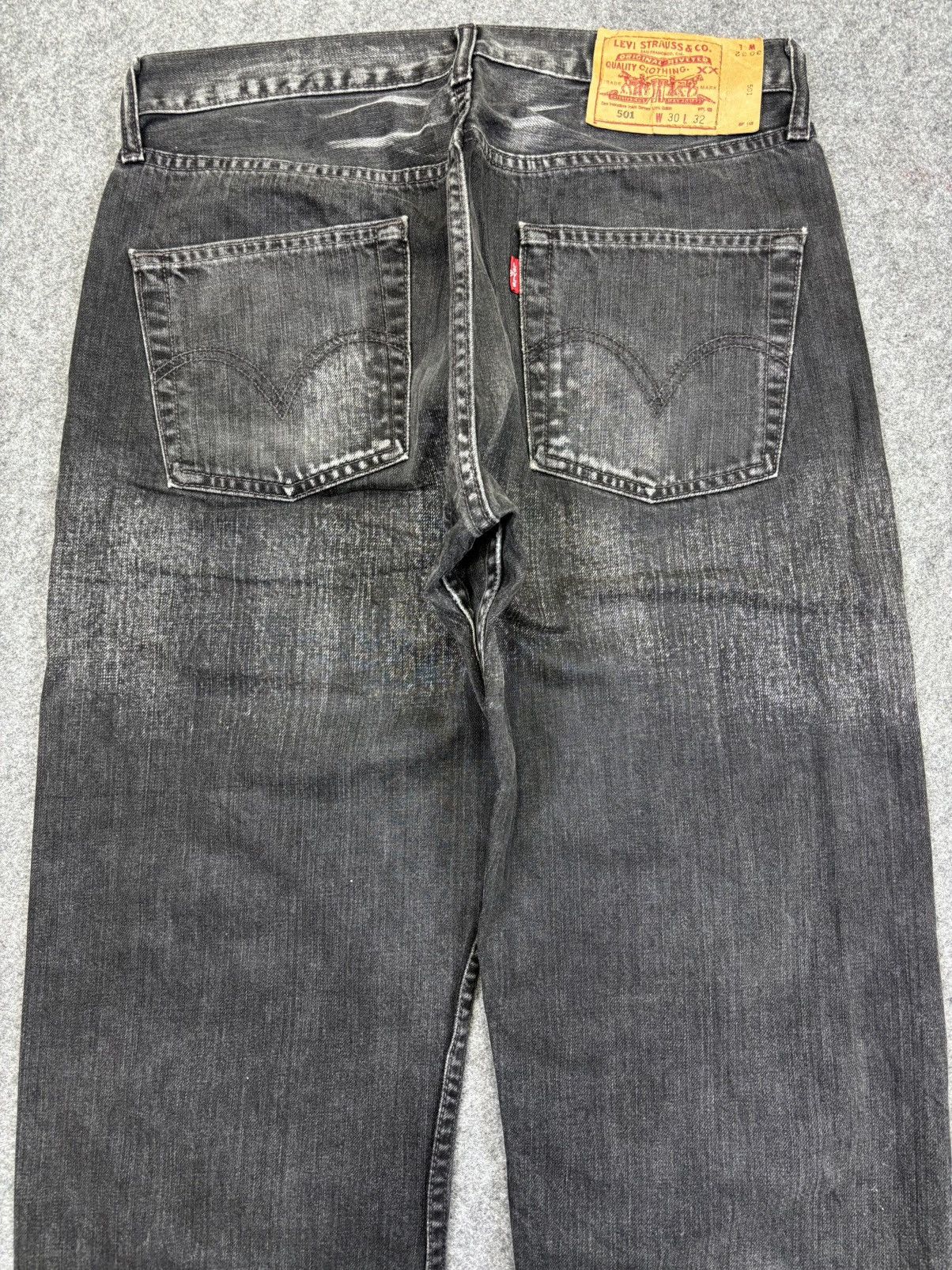 Levi's Vintage Levis 501 Original Sick Fades Denim F755 Size US 30 / EU 46 - 9 Thumbnail