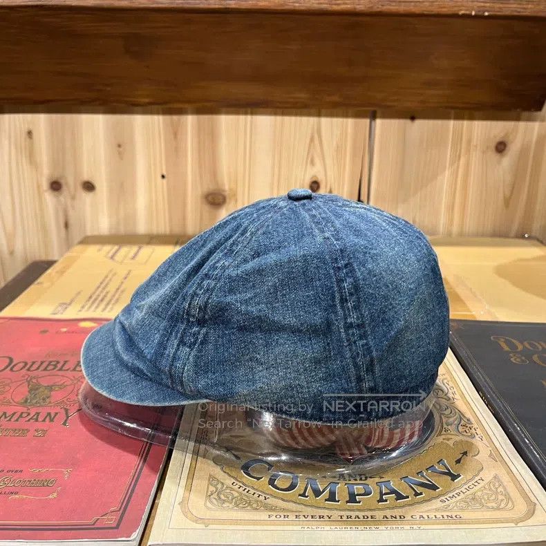 RRL Ralph Lauren RRL Ralph Lauren Denim Newsboy Cap Size ONE SIZE - 4 Thumbnail