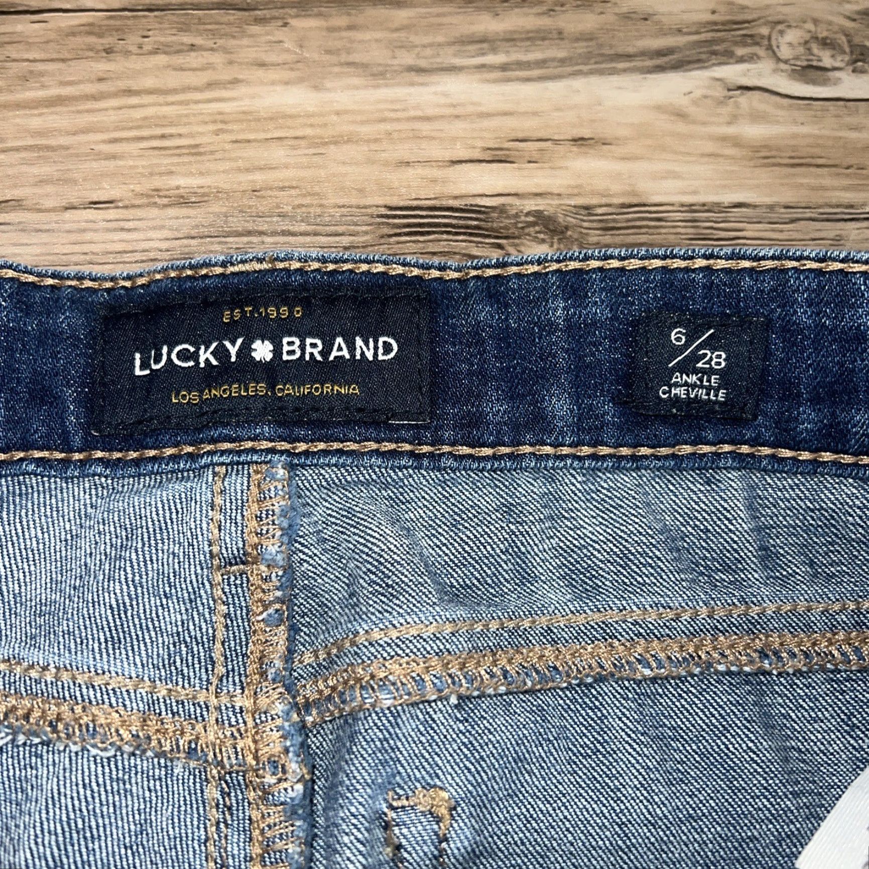 Lucky Brand Lucky Brand Cheville Jeans Womens Size 6 28in Inseam Blue Ankle Jeans Womens 6ths? Size 28" / US 6 / IT 42 - 5 Thumbnail