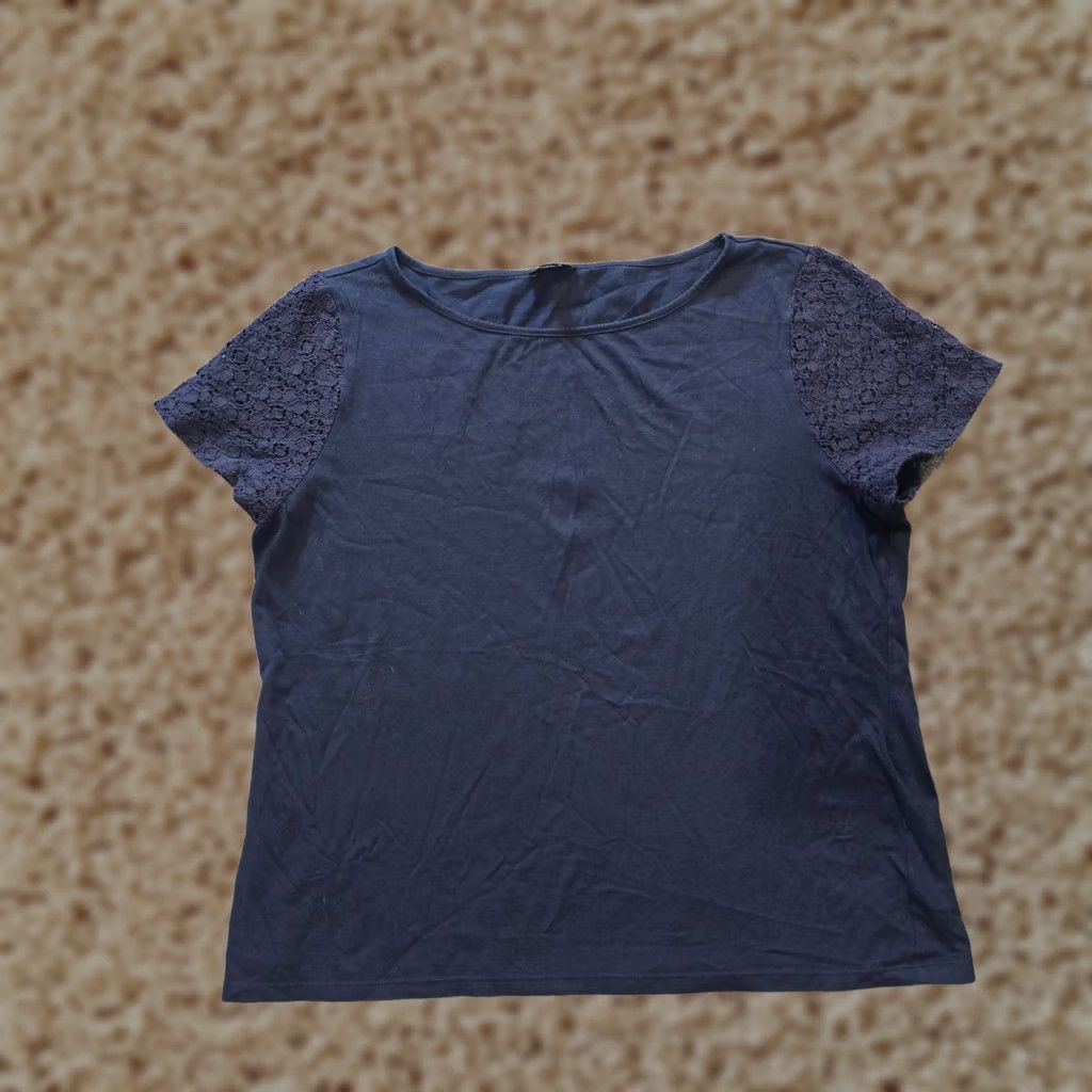 Talbots Talbots Top Womens XL Blue Lace Short Sleeve Lightweight Casual Capsule Shirt XL Womens Blue Lace Short Sleeve Lightweight Capsule Shirt Talbots Size XL / US 12-14 / IT 48-50 - 1 Thumbnail