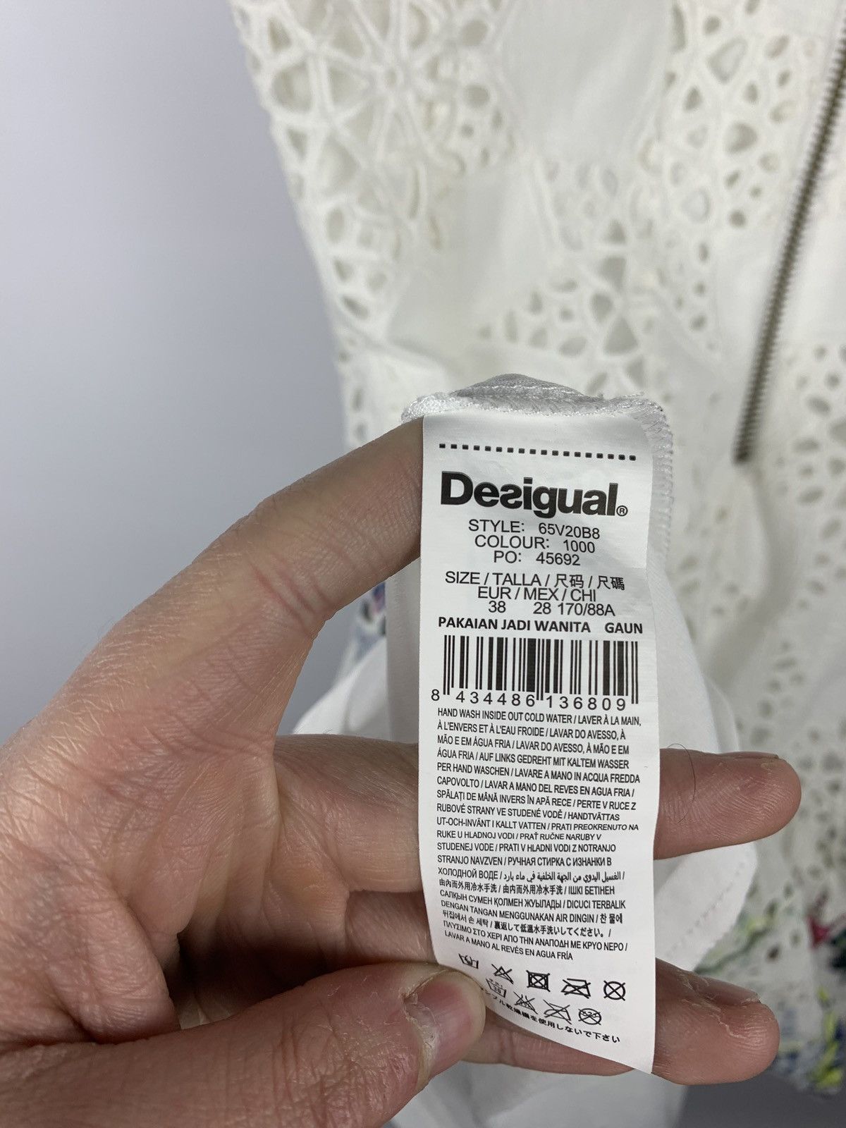 Desigual Vintage Desigual Crochet Mini Dress Women’s Size 38 White Size XS / US 0-2 / IT 36-38 - 12 Thumbnail