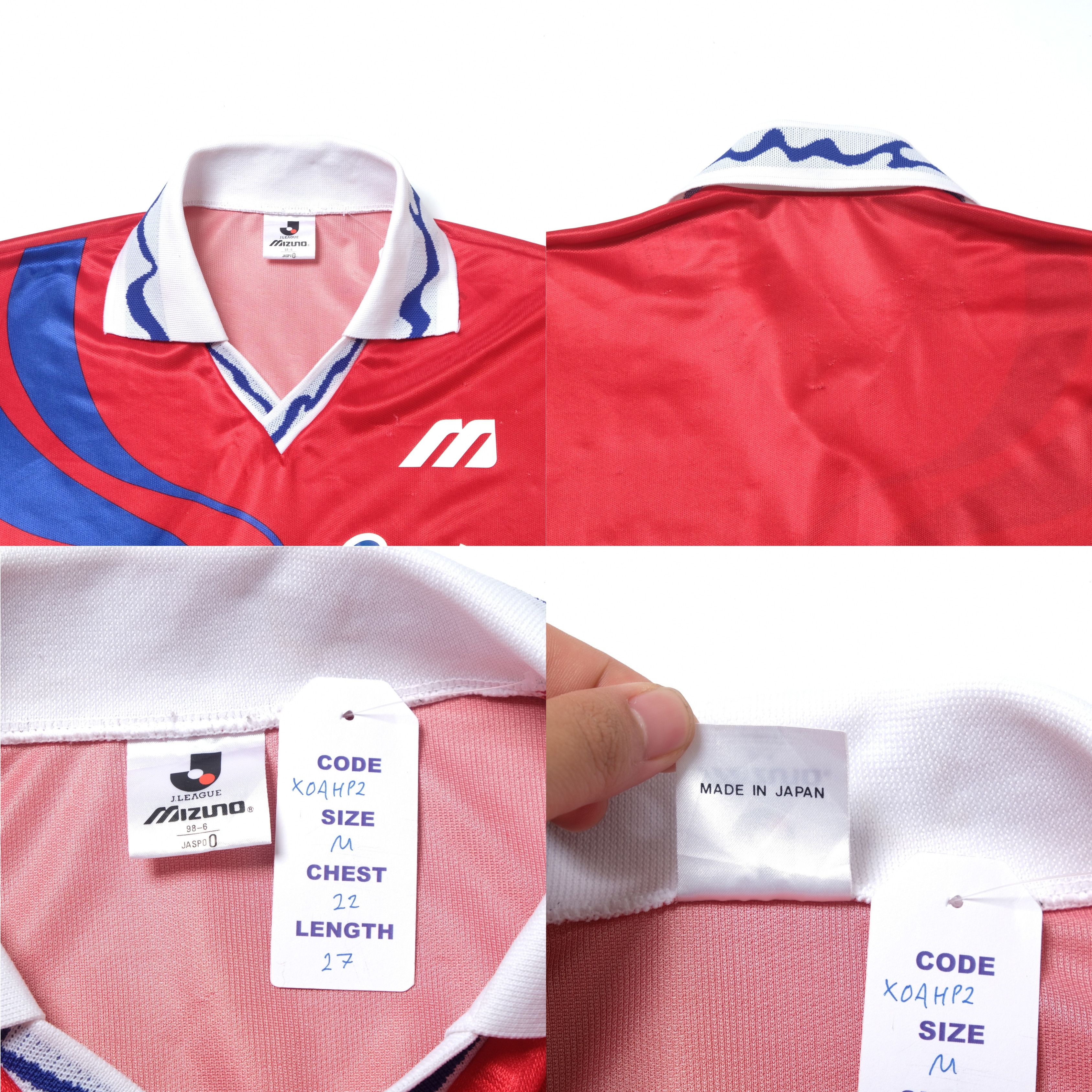 Mizuno 1995/97 Kashima Antlers Home Shirt J-League Mizuno (M) Size US M / EU 48-50 / 2 - 4 Thumbnail