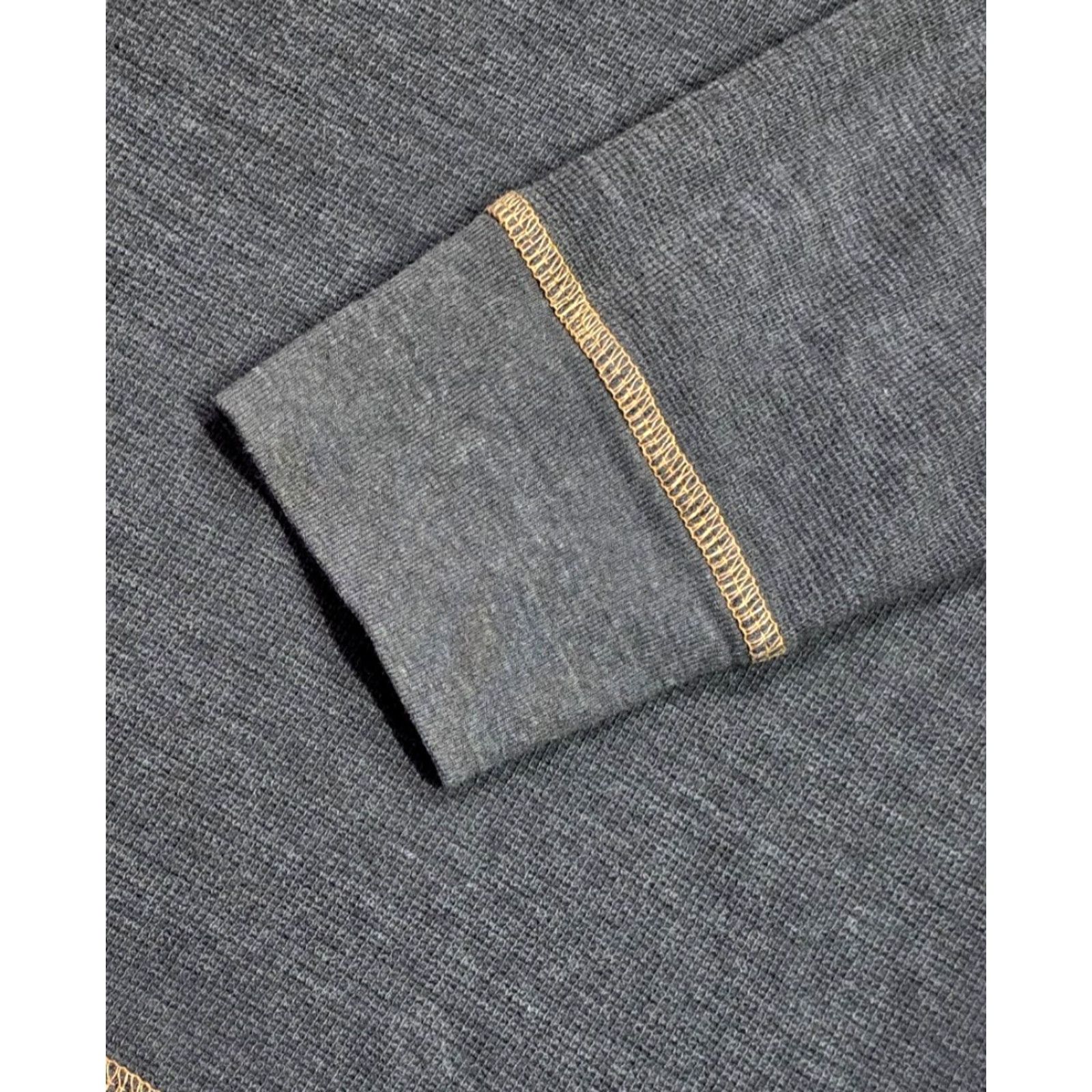 Vintage Agave Mens Grey Tan Stitch Pullover 1/4 Zip Long Sleeve Mock Neck Sweater Sz L US Theme USA Outdoor Golf Casual Workwear | Mens | Sweater Size US L / EU 52-54 / 3 - 6 Thumbnail