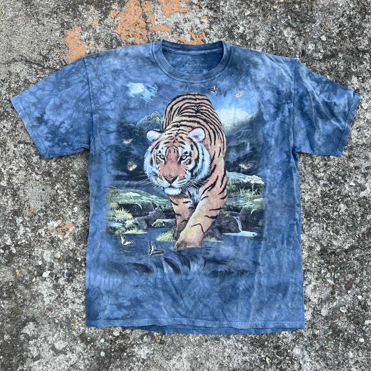 Vintage Vintage Y2K Tiger Logo T-shirt Size US L / EU 52-54 / 3 - 1 Thumbnail