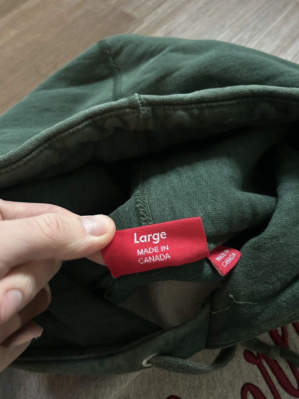 Supreme Supreme Split Hoodie Grey/Green F/W 2012 Large Size US L / EU 52-54 / 3 - 5 Thumbnail