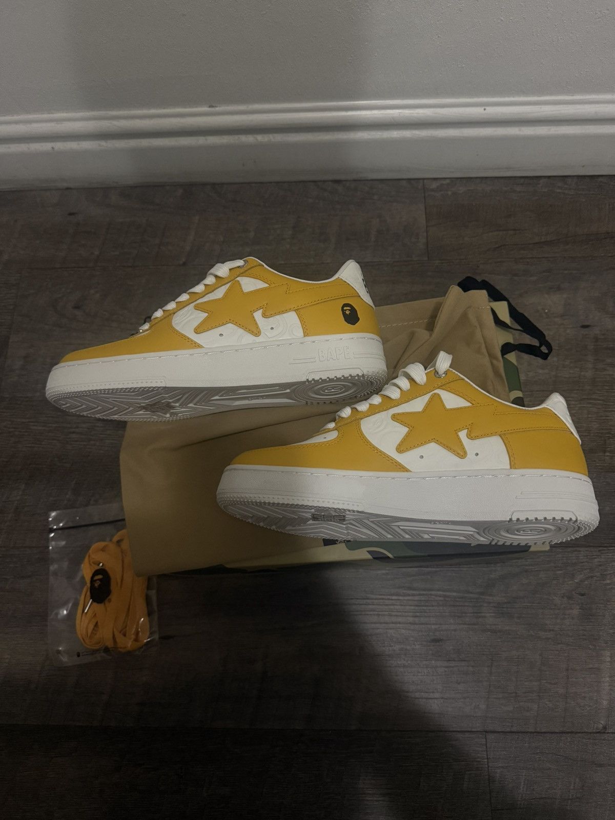 Bape Orange Cloud bapesta #3 Size US 9 / EU 42 - 3 Thumbnail